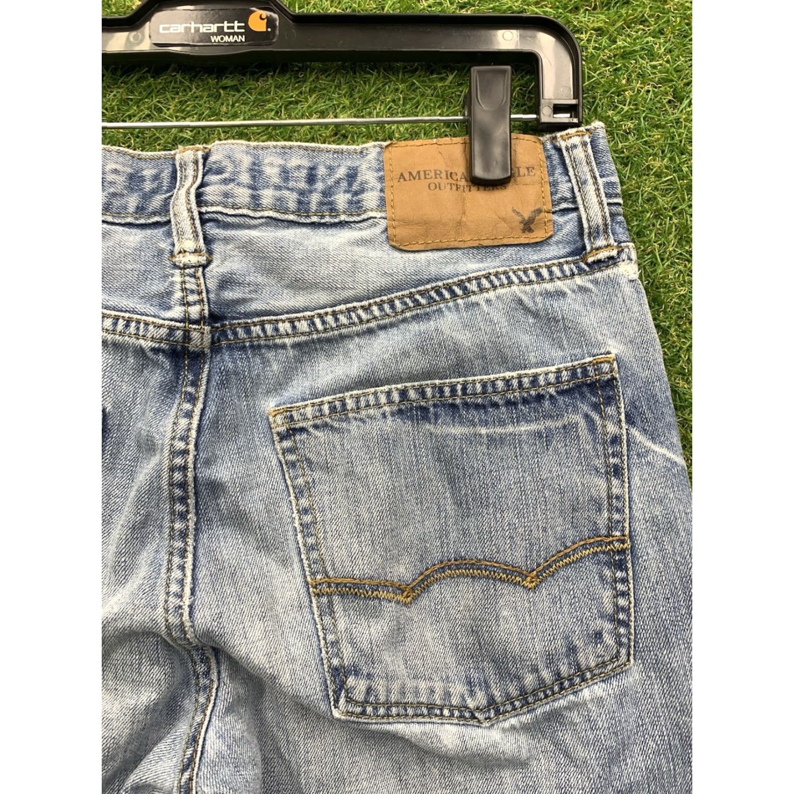 American Eagle Outfitters American Eagle Outfitters Jeans Mens 29x32 Extreme Flex Slim Straight Casual Light Wash Size US 29 - 7 Thumbnail