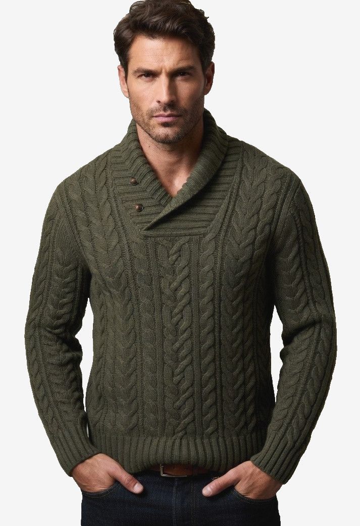 Polo Ralph Lauren Polo Ralph Lauren Aran Cable Knit Sweater Size US XL / EU 56 / 4 - 2 Thumbnail