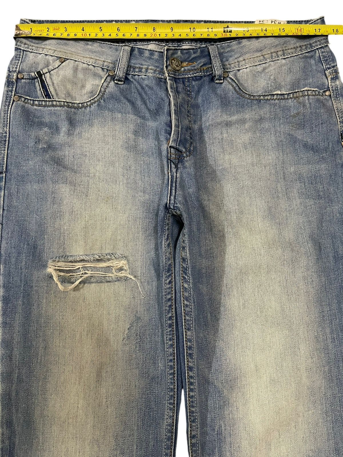 Diesel Vintage Diesel Industry Fade Wash Style Distress Loose Jeans Size US 34 / EU 50 - 12 Thumbnail