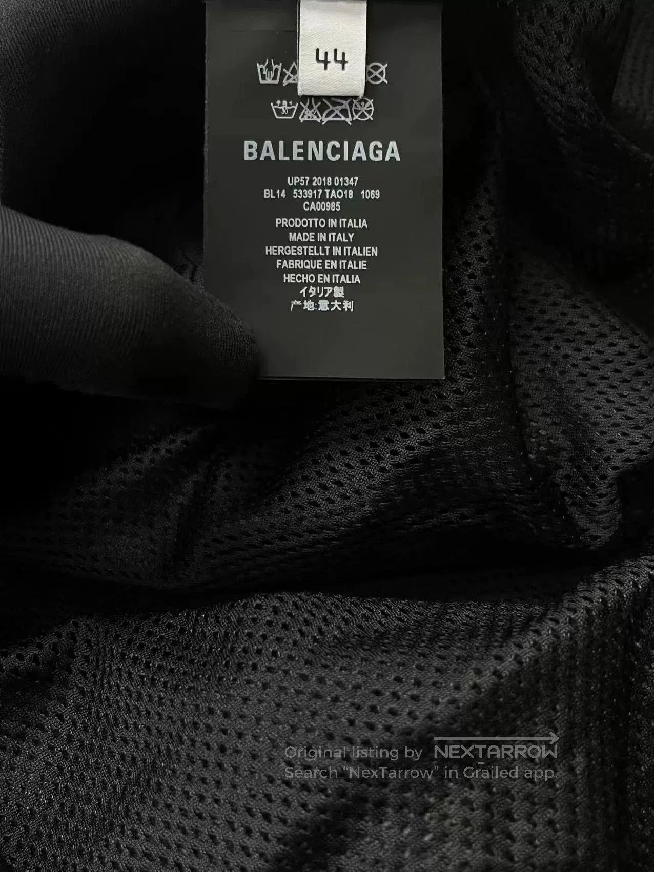 Balenciaga balenciaga black grey logo half-zip jacket. Size US L / EU 52-54 / 3 - 5 Thumbnail