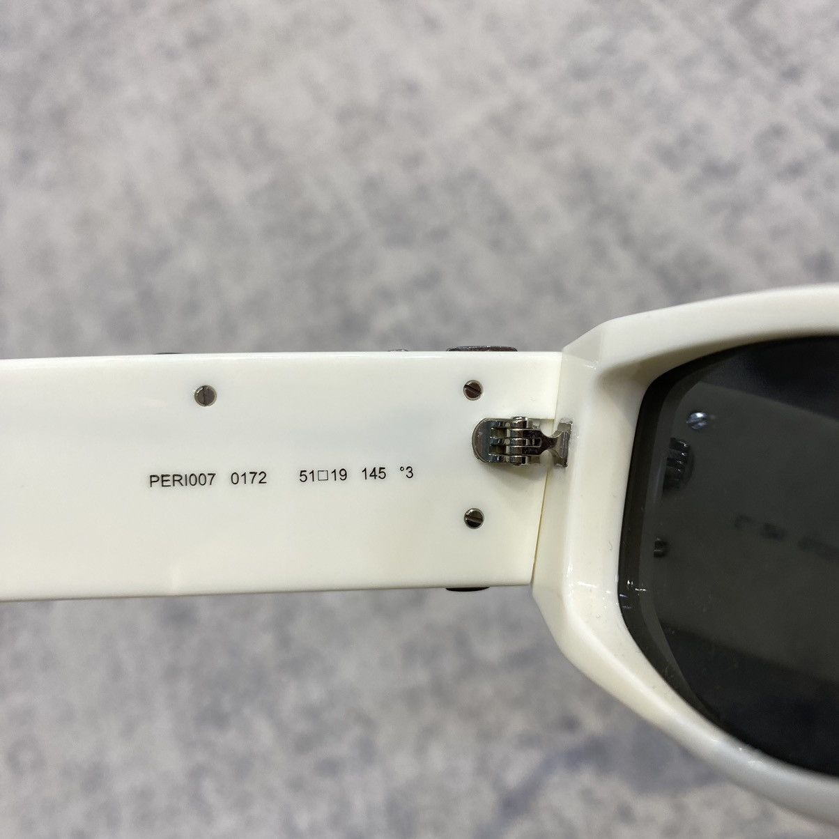 Palm Angels PALM ANGELS PERI007S22PLA0010172 Sunglasses WHITE Size ONE SIZE - 8 Thumbnail