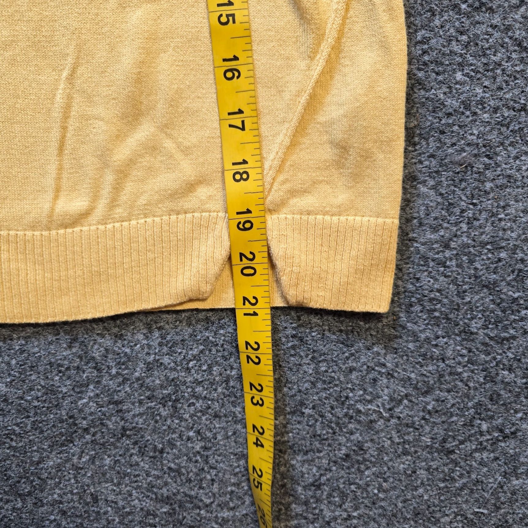Vintage Garnet Hill Sweater Womens XS Yellow Pima Cotton Knit Long Sleeve Casual Pullover Crew Neck Size XS / US 0-2 / IT 36-38 - 6 Thumbnail