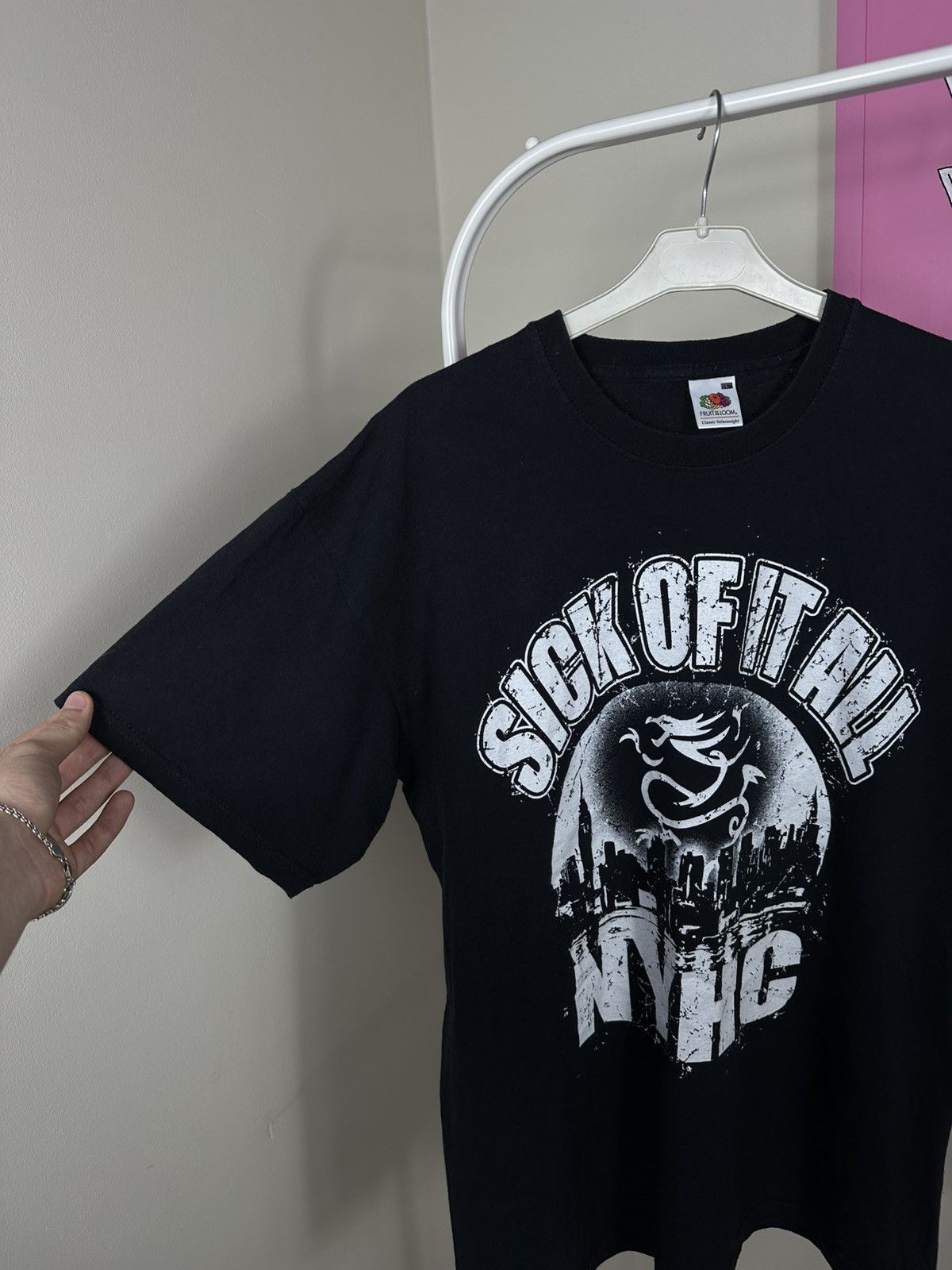 Fruit Of The Loom Sick Of It All NYHC Vintage T Shirt Size US L / EU 52-54 / 3 - 4 Thumbnail