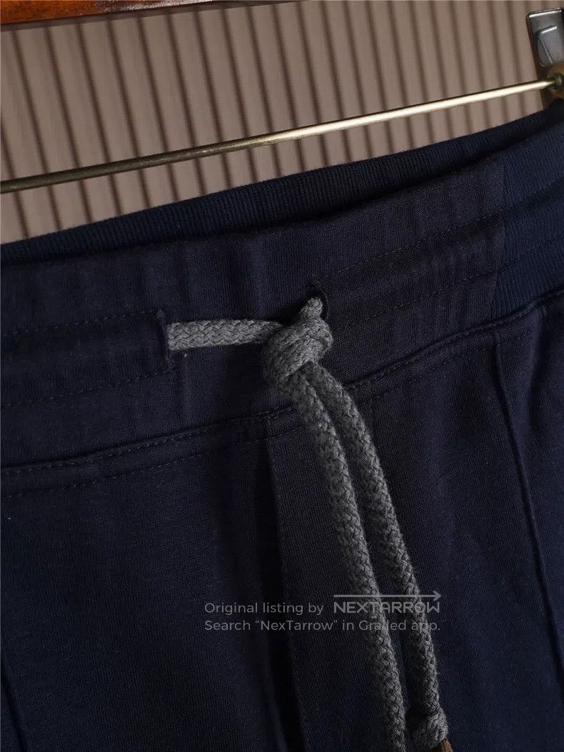 Brunello Cucinelli Brunello Cucinelli size XL Navy Blue Drawstring Sport Pants Size US 29 - 5 Thumbnail