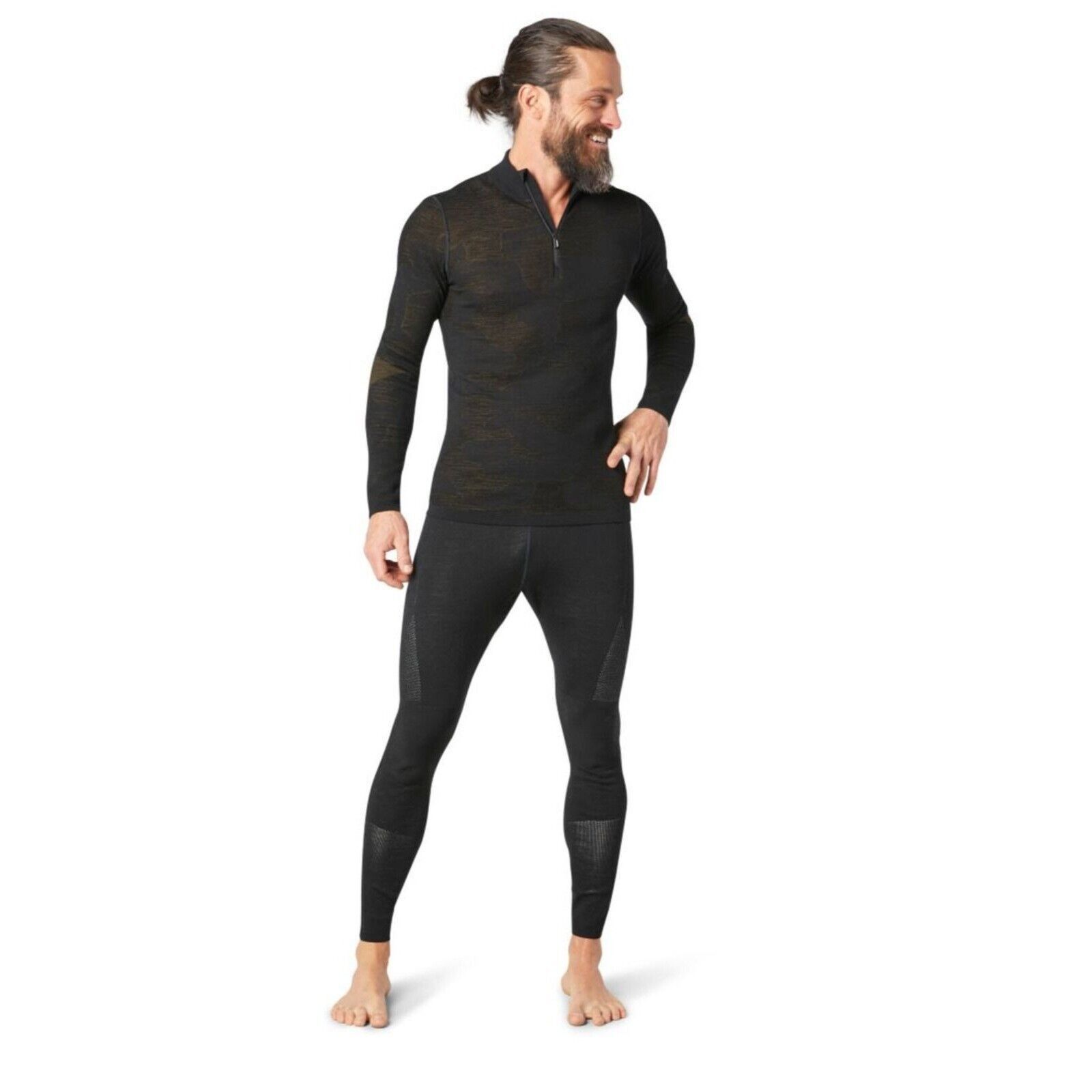 Smartwool NEW Smartwool Intraknit Thermal Merino 1/4 Zip Layer Black Size US M / EU 48-50 / 2 - 2 Thumbnail
