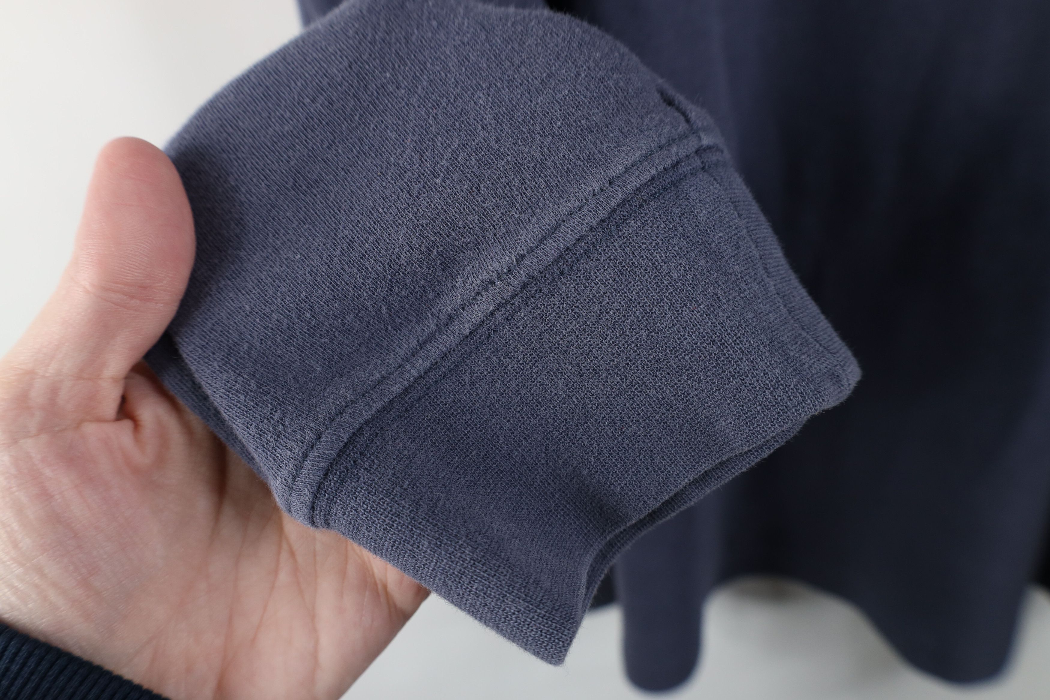 Cabelas Vintage 90s Cabelas Blank Knit Turtleneck T-Shirt Steel Blue Size US XXL / EU 58 / 5 - 6 Thumbnail