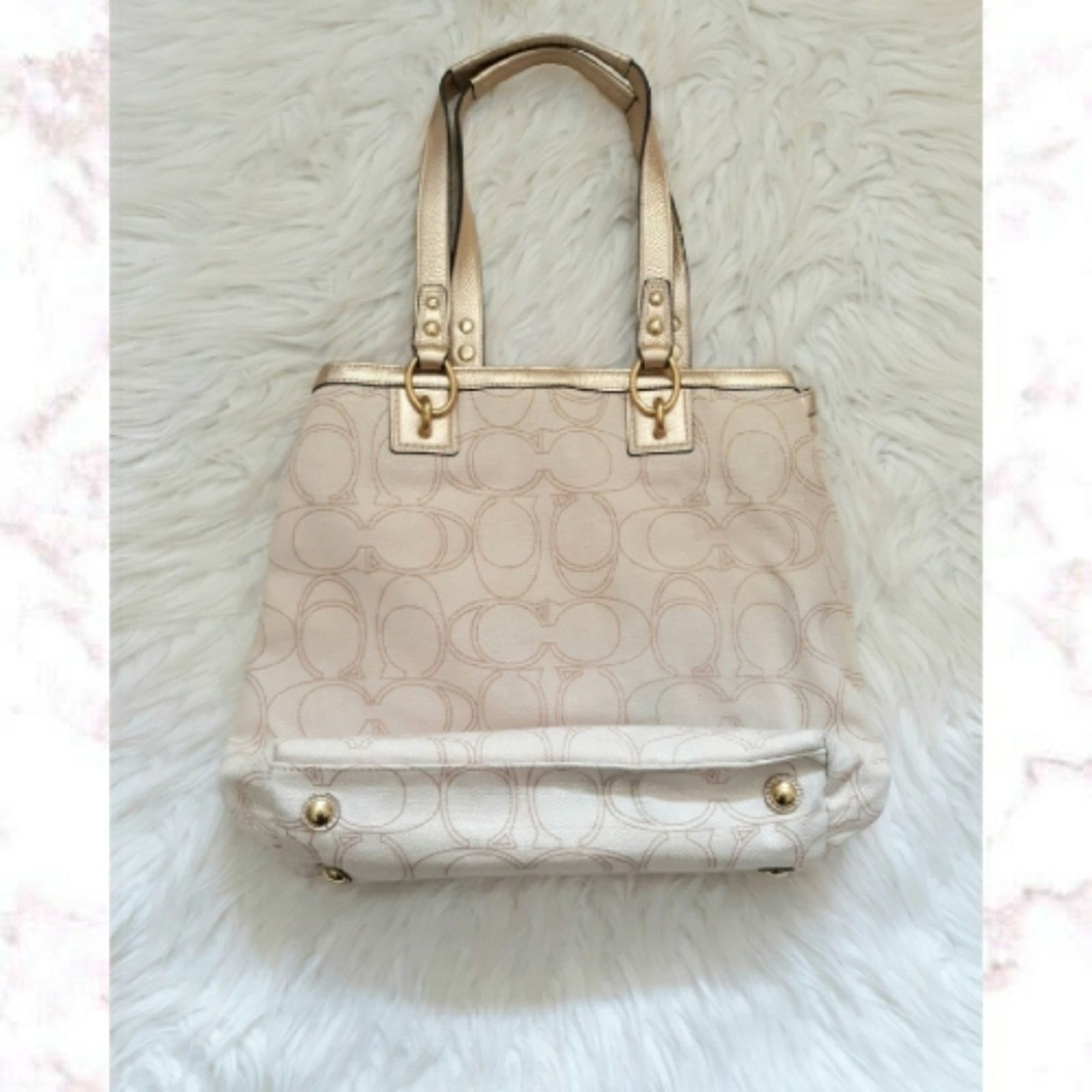 Coach Coach Penelope Linen/Leather Handbag Size ONE SIZE - 3 Thumbnail