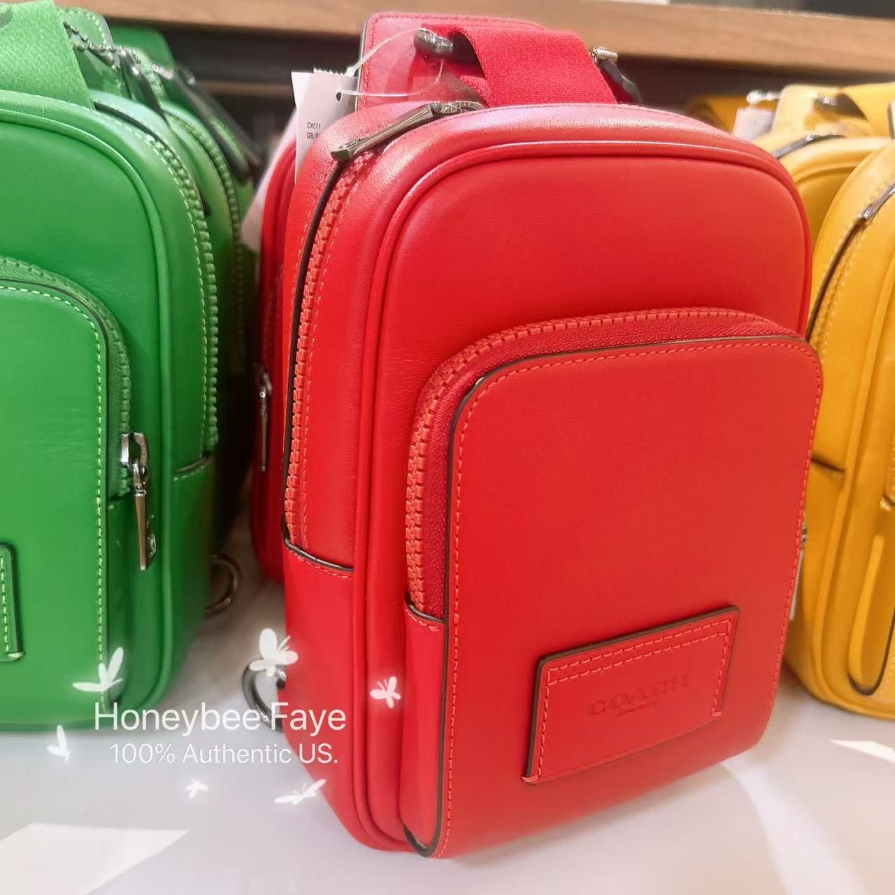 Coach Racer Sling Pack CX071 Bold Red Size ONE SIZE - 5 Thumbnail
