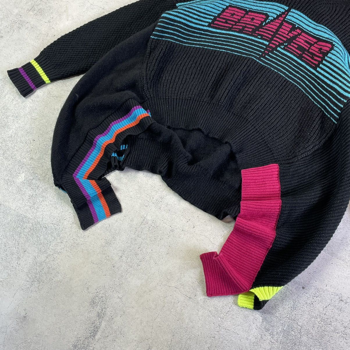 Diesel × Japanese Brand Diesel M-Flox Oversized Button Y2K Cyberpunk Sweater Size S / US 4 / IT 40 - 4 Thumbnail
