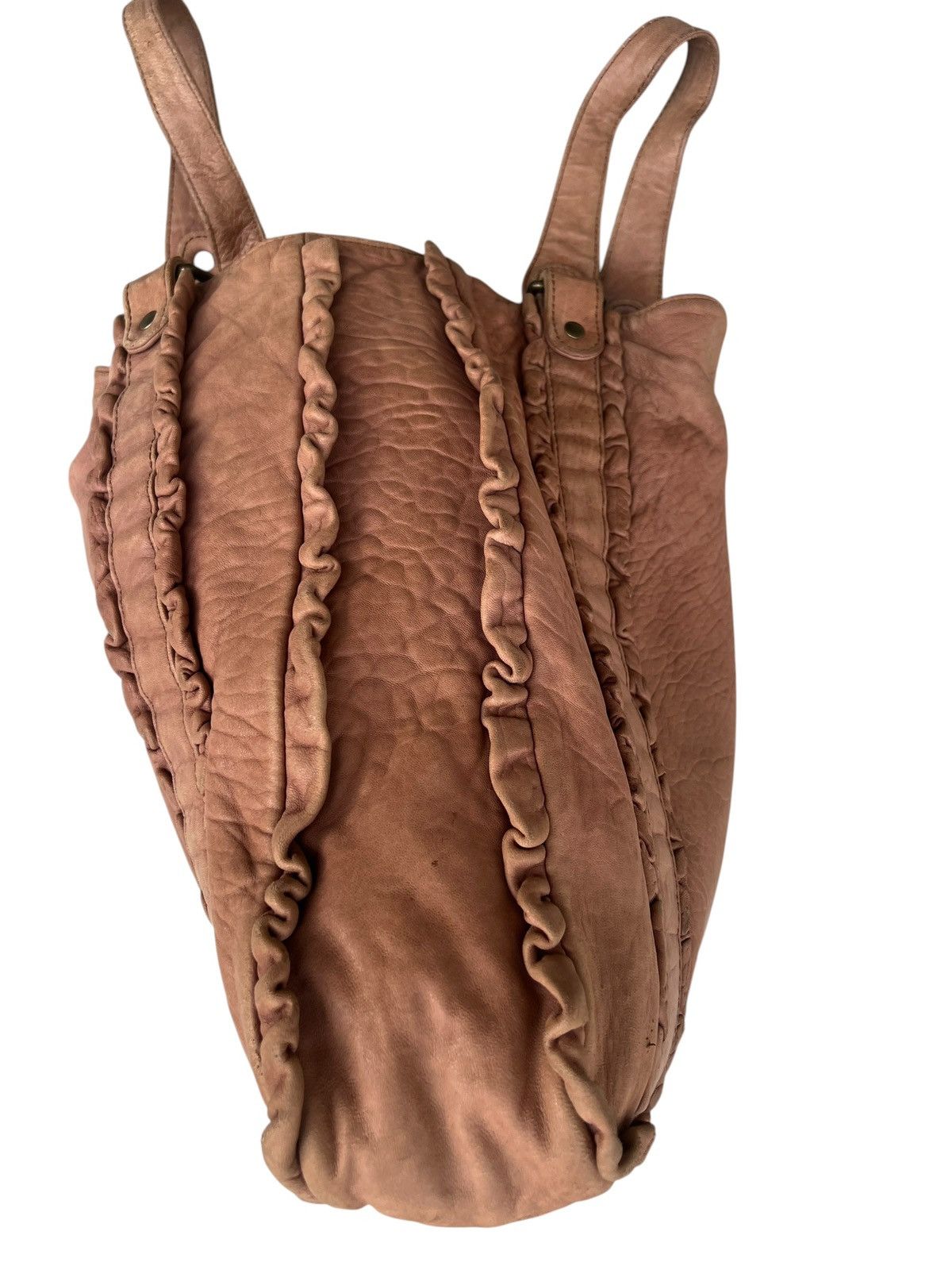 Leather Vintage Gerard Darel Distressed Patina Leather Tote Bag Size ONE SIZE - 15 Thumbnail