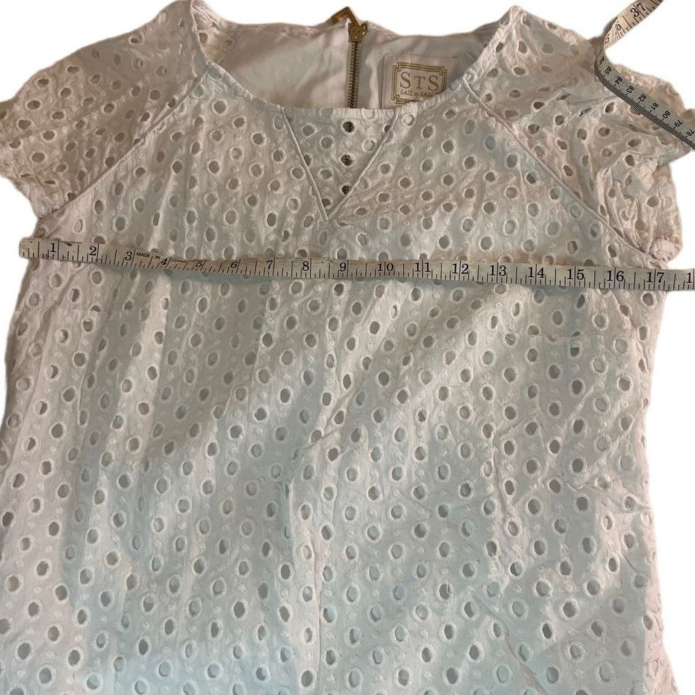 Designer Sail To Sable White Eyelet Short sleeve top Size M Size M / US 6-8 / IT 42-44 - 7 Thumbnail