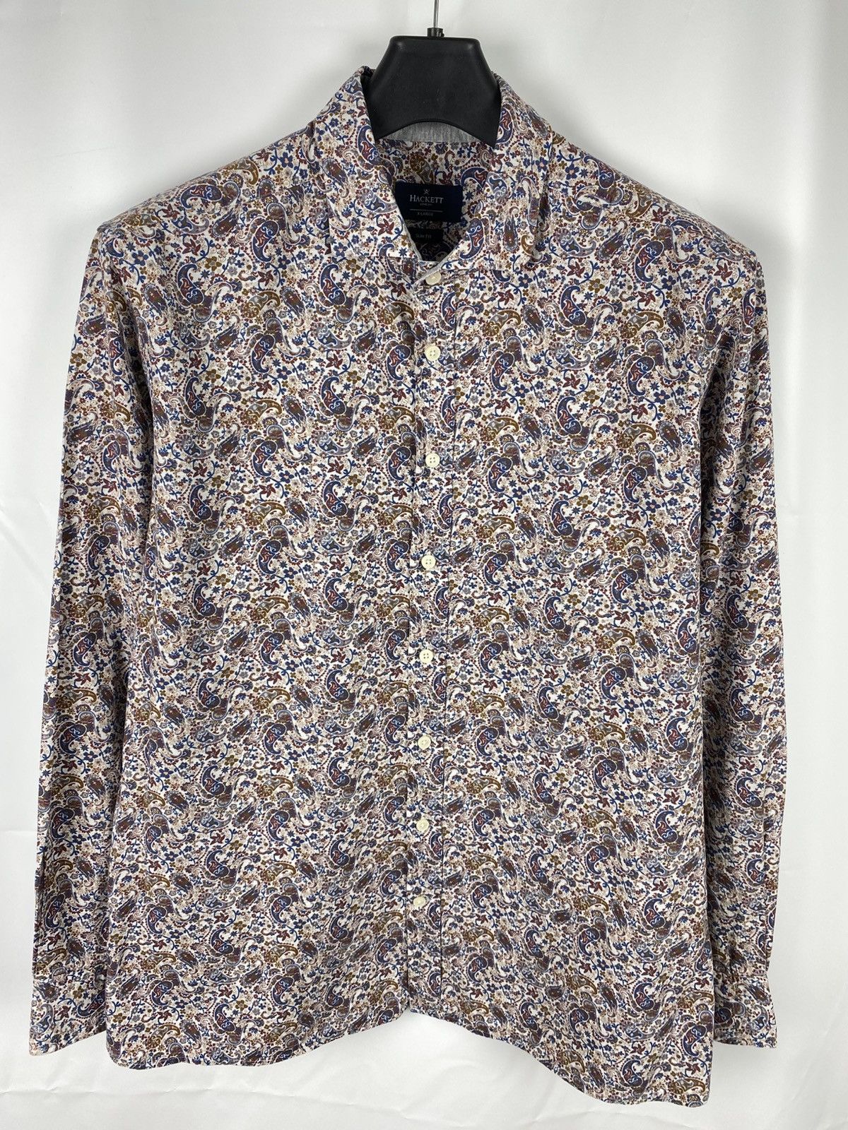 Hackett Hackett Paisley Printed Shirt Button Up size XL Size US XL / EU 56 / 4 - 1 Thumbnail