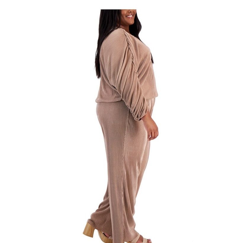 Other Plus Size 3X Women's JOLIE & JOY Ruched-Sleeve Top & Pants Size 38" / US 16 / IT 52 - 3 Thumbnail