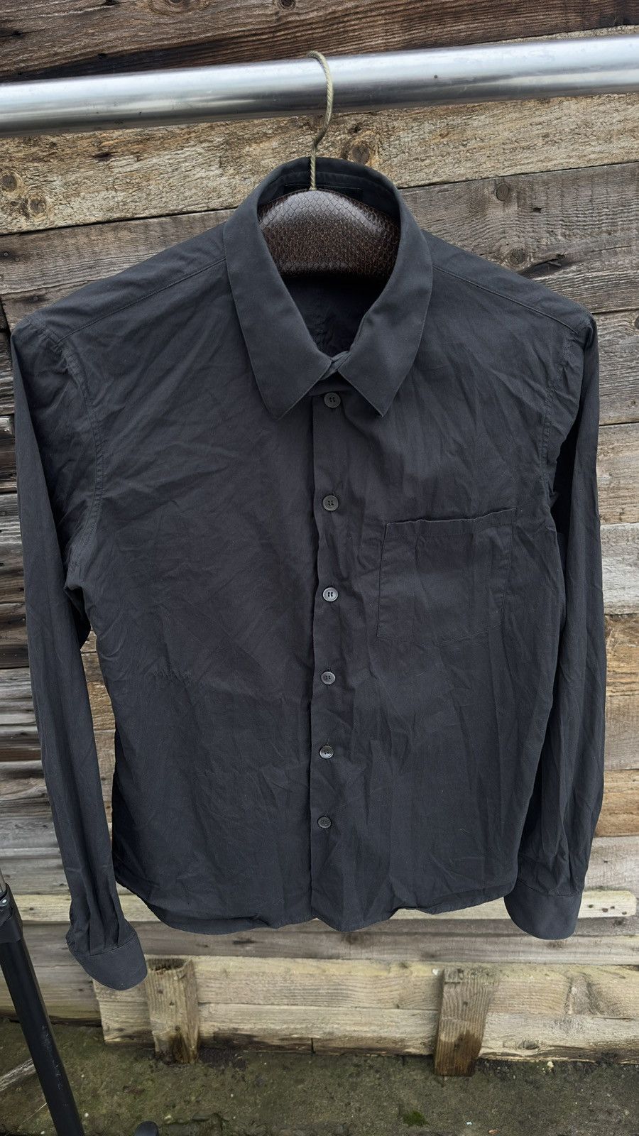 Helmut Lang 2003 Helmut Lang Fishtail Slim Shirt Bondage Strap Vintage Size US S / EU 44-46 / 1 - 3 Thumbnail