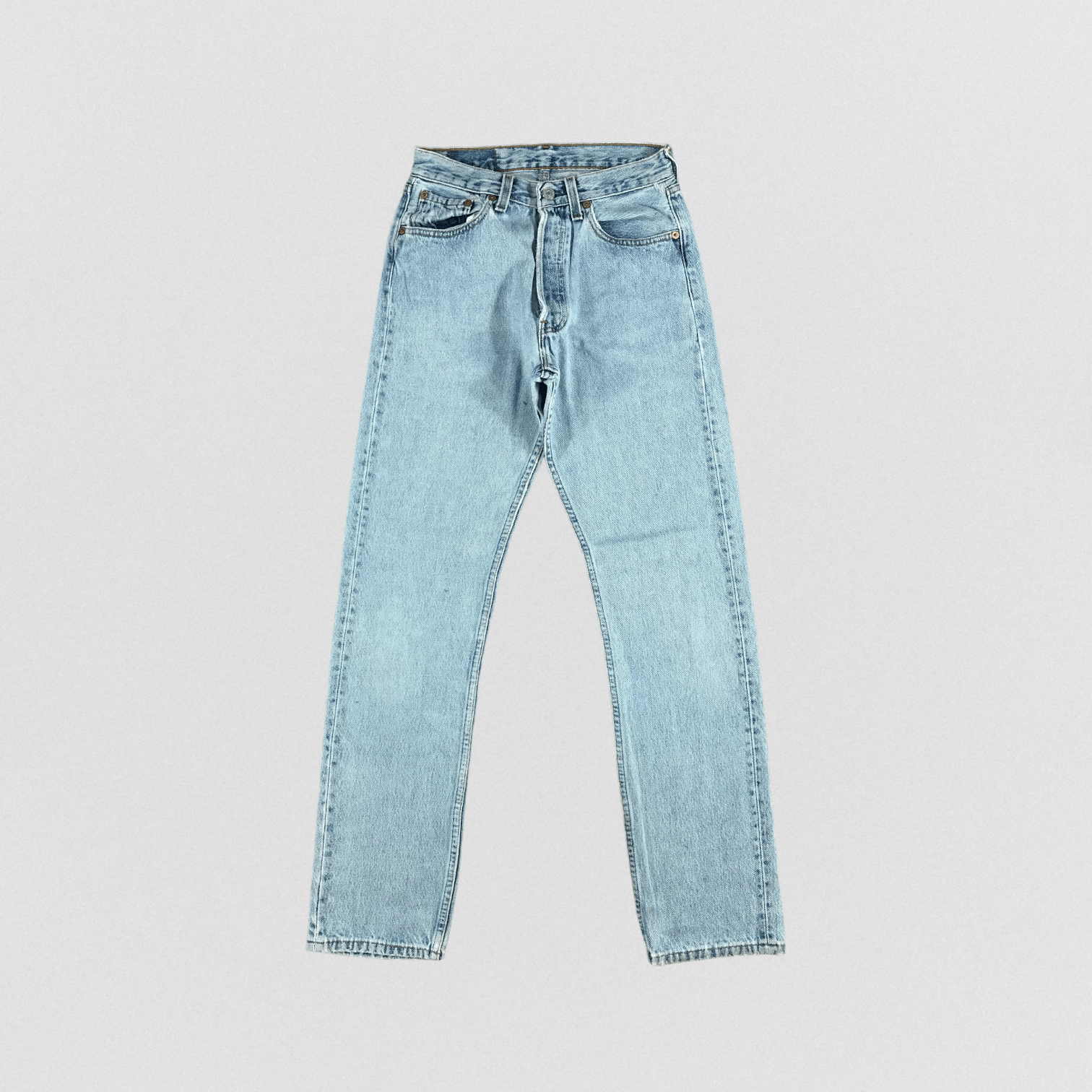 Levi's Vintage 90s Light Wash Levis 501 Jeans-JM2609 Size US 27 - 1 Thumbnail