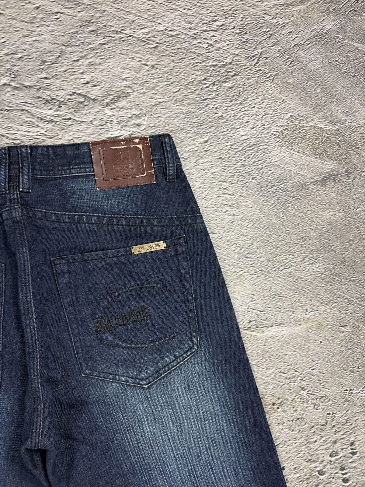 Just Cavalli Just Cavalli Jeans Embroidery dark navy blue Size US 31 - 2 Thumbnail