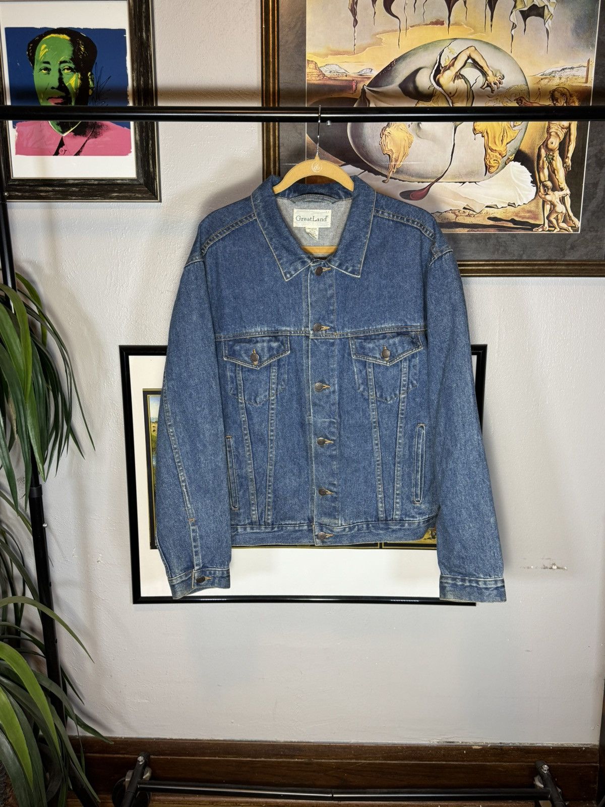 Vintage Vintage Light Blue Denim Jacket Size US L / EU 52-54 / 3 - 1 Thumbnail