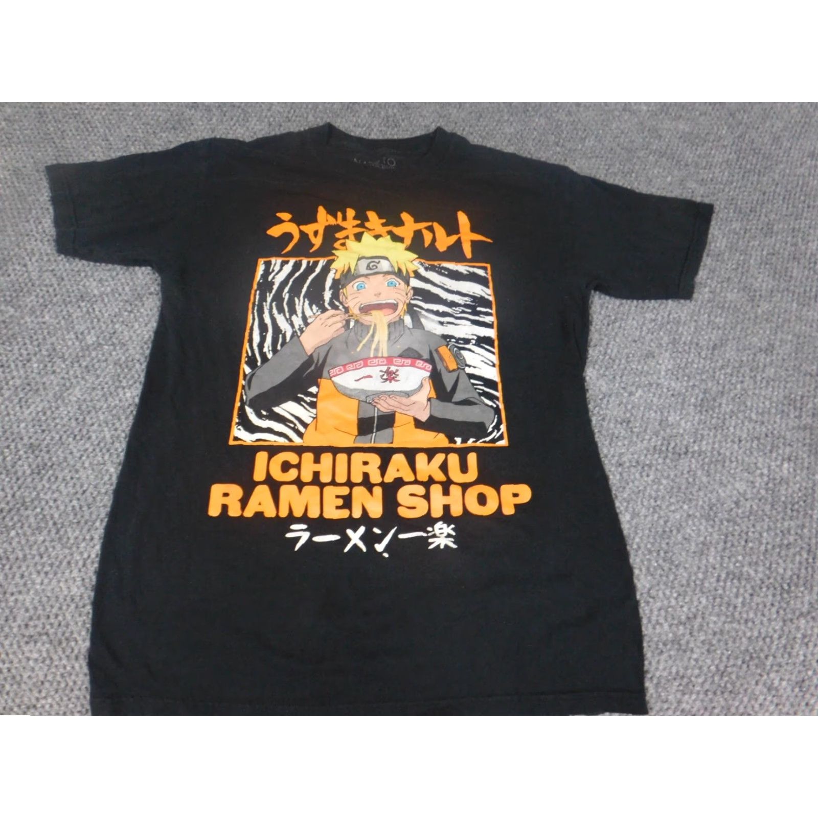 Vintage Naruto Mens Shirt M Black Short Sleeve Crew Neck Logo Knit Cotton T-Shirt Naruto Logo Graphic Shippuden Vintage No Size US M / EU 48-50 / 2 - 3 Thumbnail