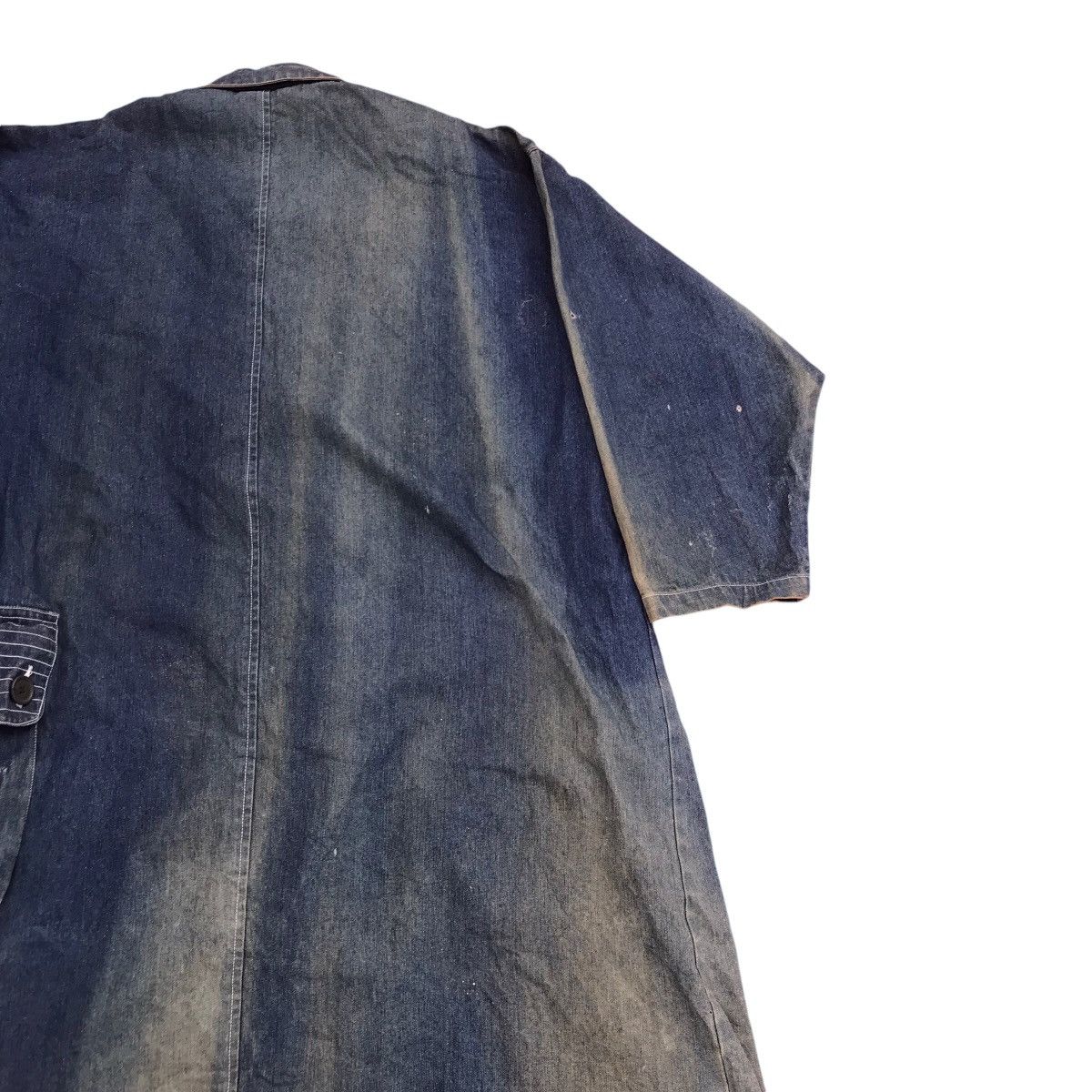 Blue Blue Japan VTG Indigo Inspired Kapital Long Jacket Sun Faded Parachute Size US XL / EU 56 / 4 - 10 Thumbnail