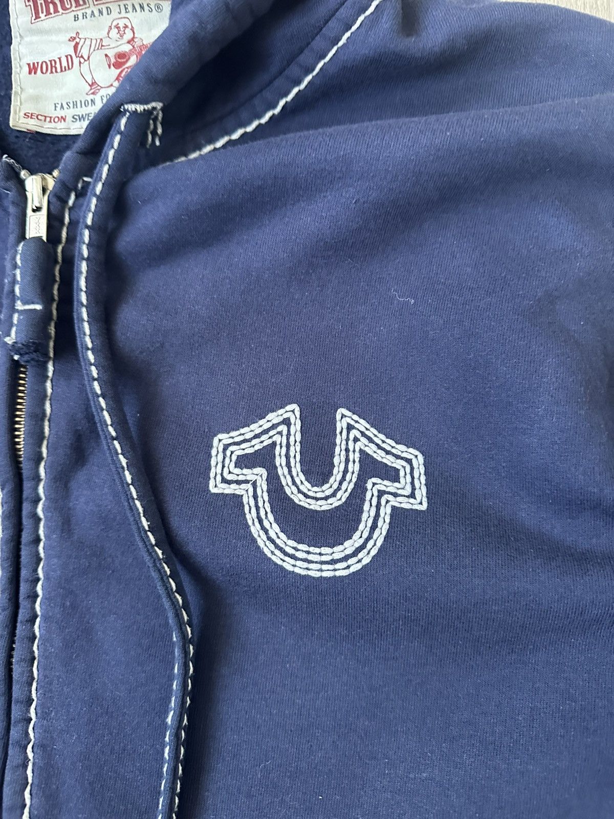 True Religion Vintage True Religion zip hoodie 90s Size US XL / EU 56 / 4 - 6 Thumbnail