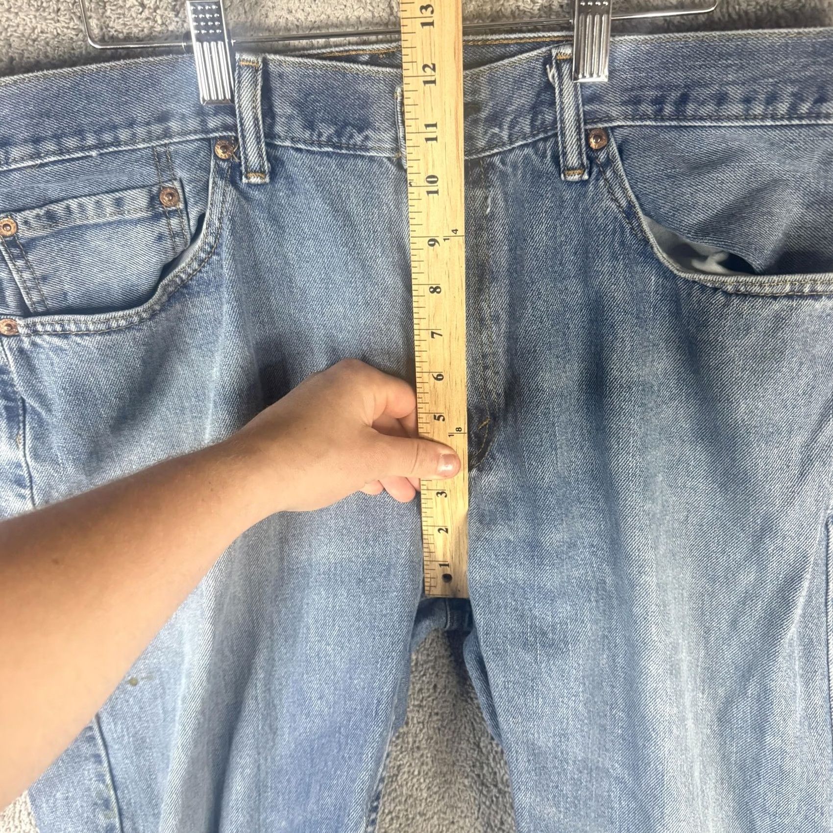 Levi's Levi's 505 Jeans Mens 38x29 Light Wash Denim Straight Regular Fit Casual Denim Pants blue straight leg 505 Mens Size US 38 / EU 54 - 5 Thumbnail