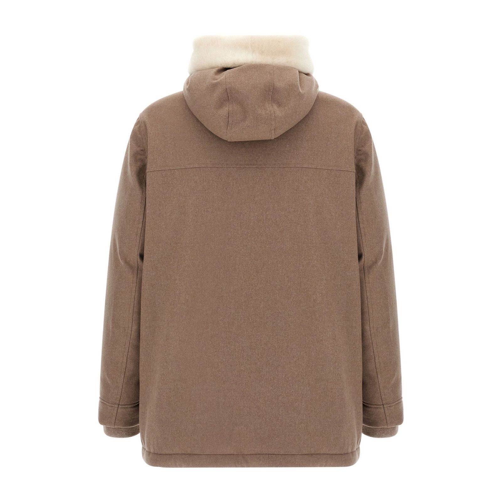 Brunello Cucinelli BRUNELLO CUCINELLI Beige Wool Down Jacket New & Authentic (M Size US XL / EU 56 / 4 - 2 Thumbnail