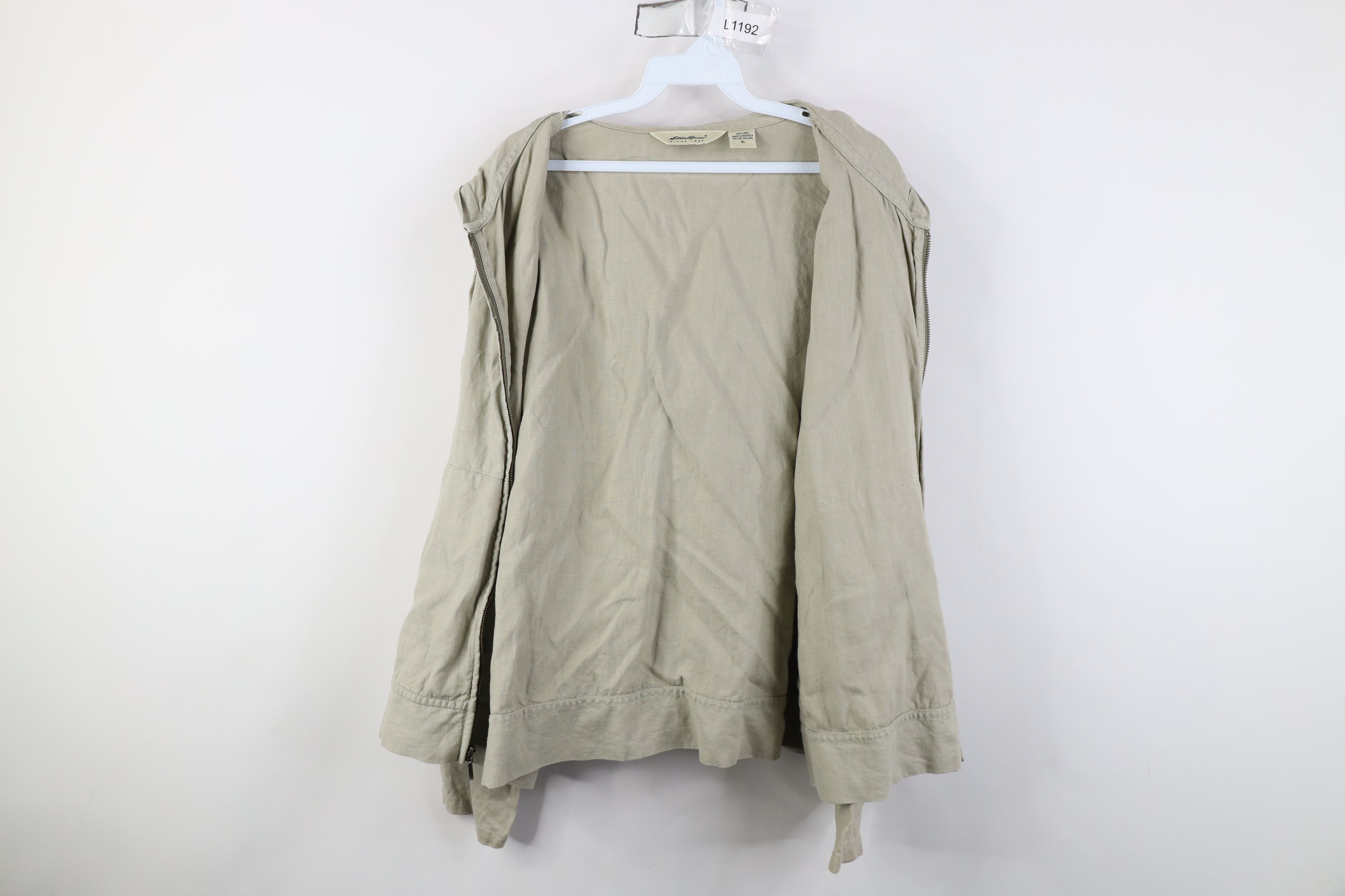Eddie Bauer Vintage 90s Eddie Bauer Full Zip Hoodie Jacket Light Green Size US XL / EU 56 / 4 - 8 Thumbnail