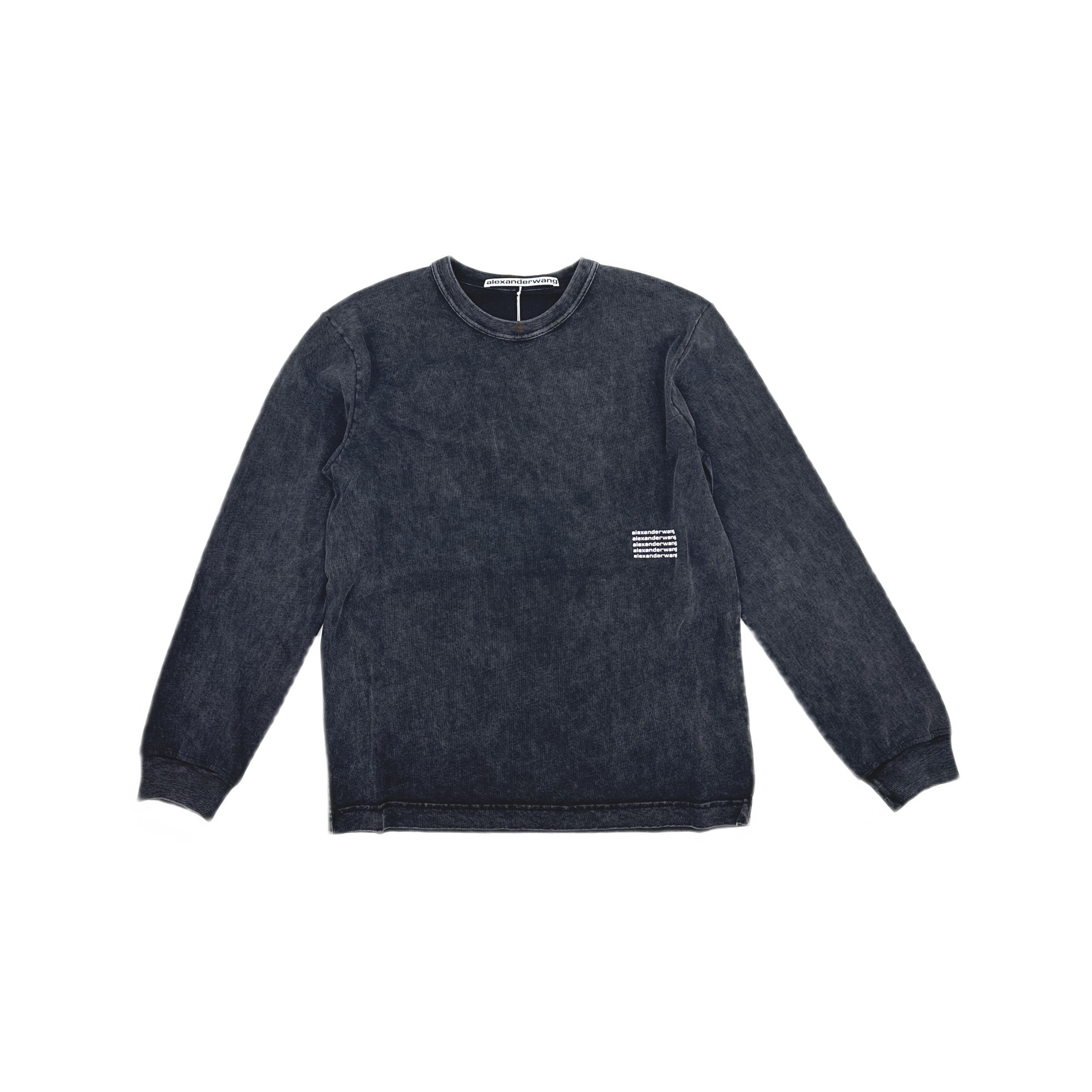Alexander Wang Alexander Wang Acid Wash Long Sleeve T-Shirt Size S Size US S / EU 44-46 / 1 - 1 Thumbnail