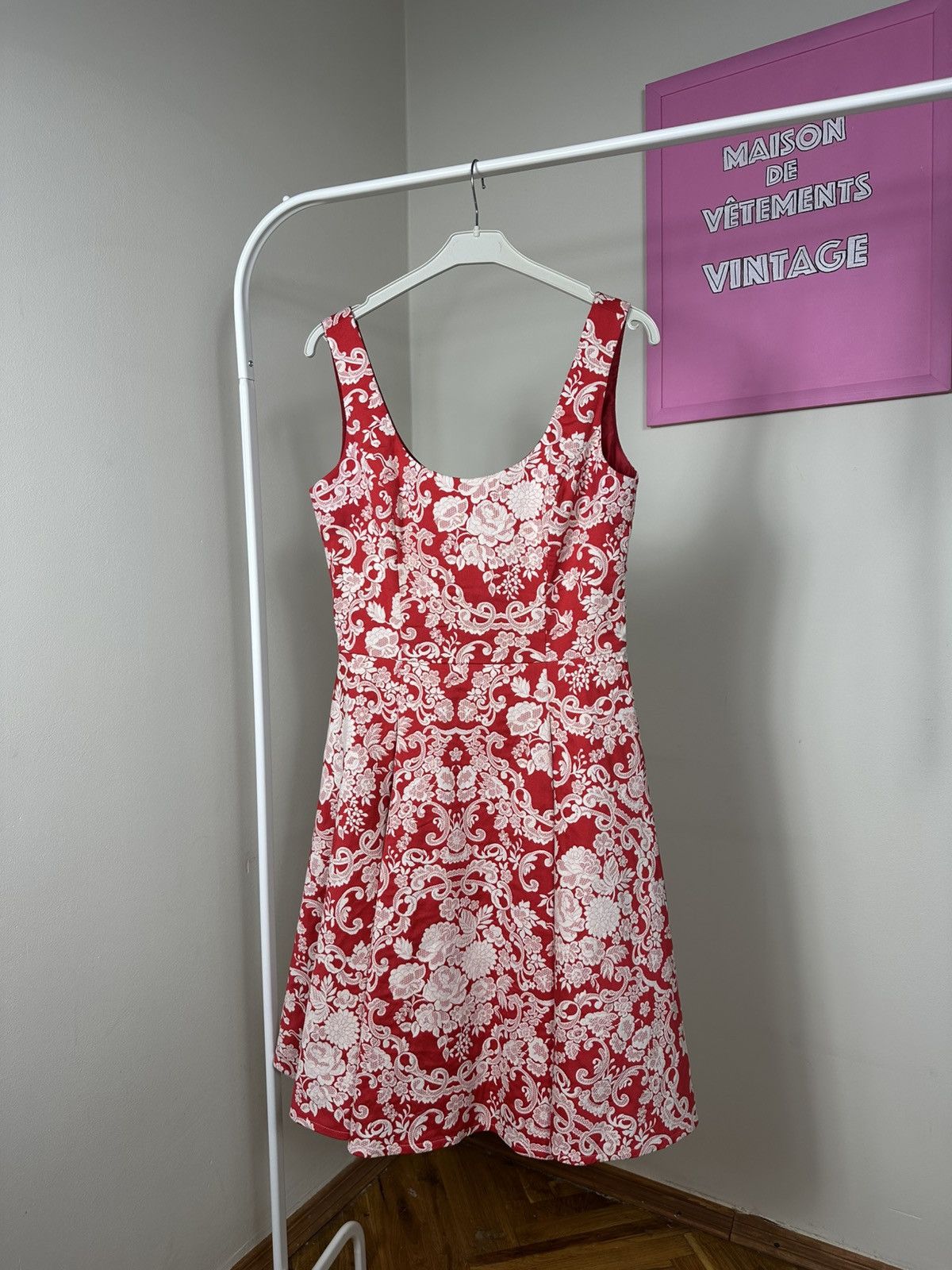 Other Susanne Spatt Classic Label Dress Flared Jacquard Floral Size S / US 4 / IT 40 - 3 Thumbnail