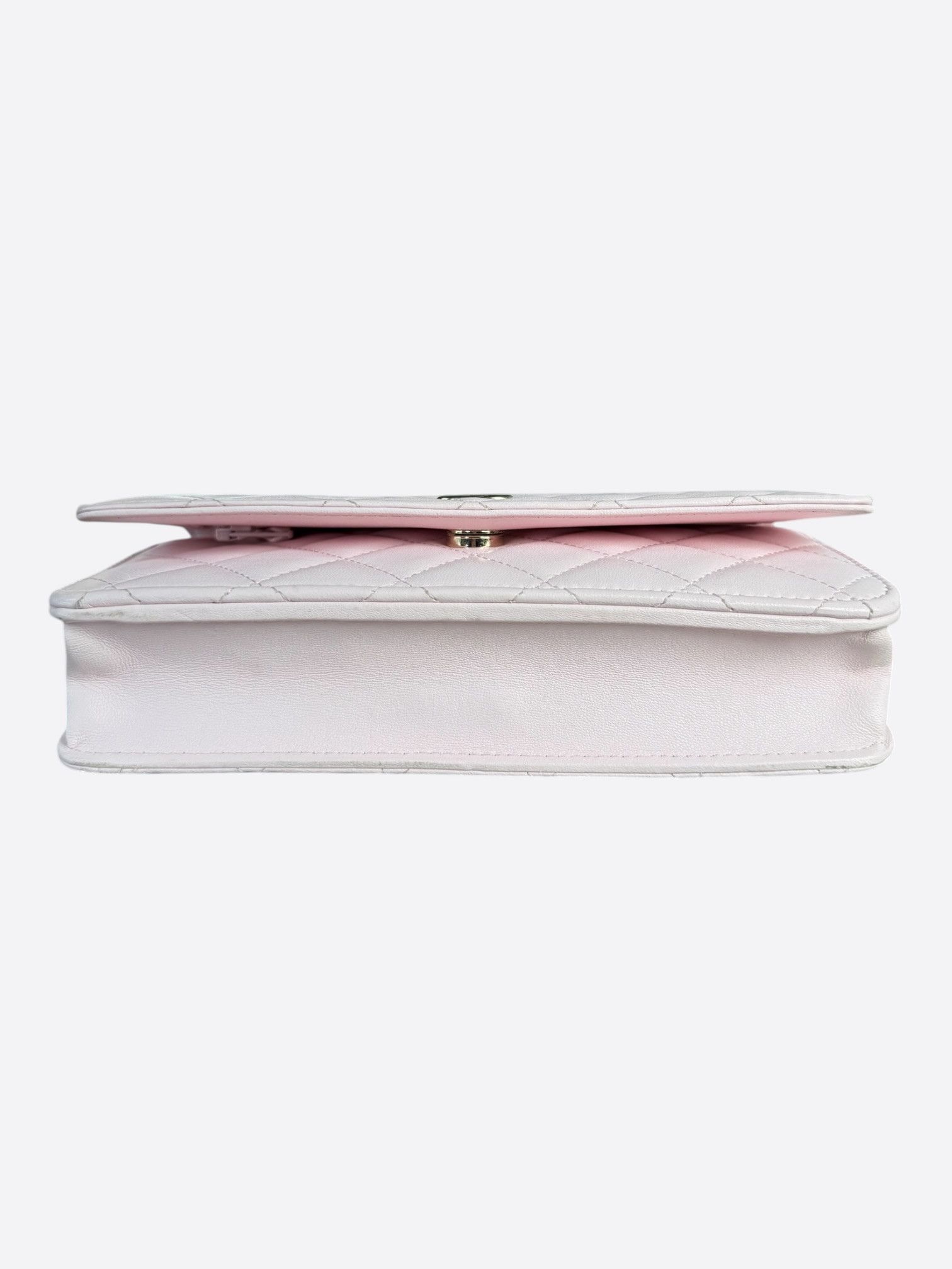 Chanel Chanel Pink Quilted CC Pearl Wallet On Chain Bag Size ONE SIZE - 5 Thumbnail
