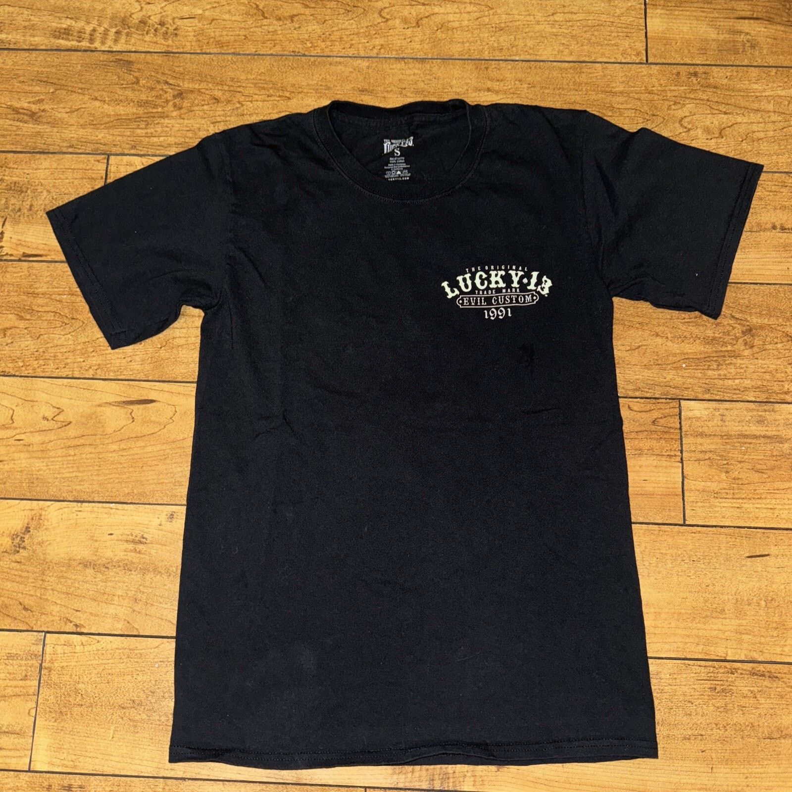 Band Tees × Vintage The Original Lucky 13 T-Shirt Black Small 17x26 Size US S / EU 44-46 / 1 - 2 Thumbnail