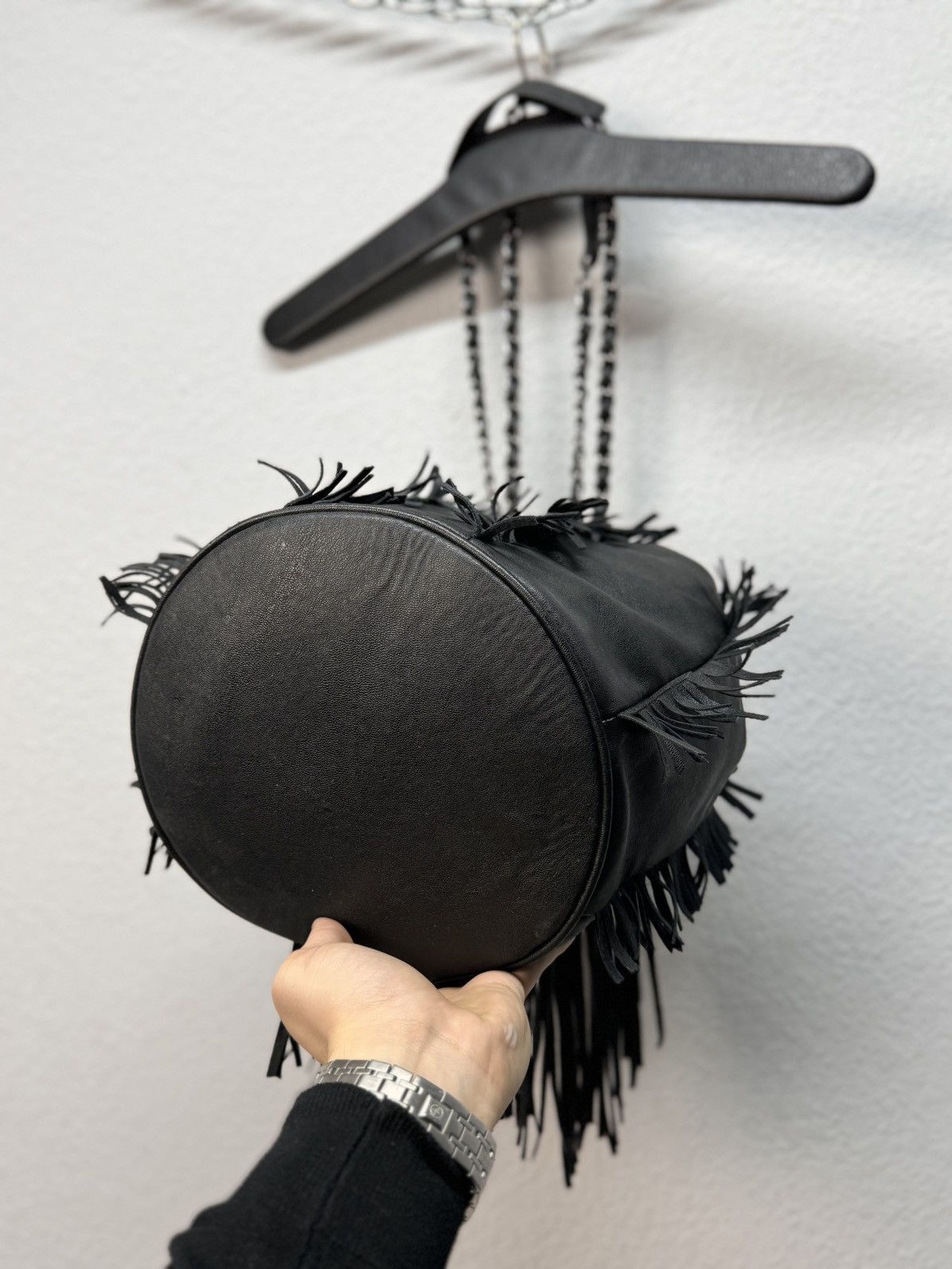 Diesel × Tornado Mart messenger sling bag canvas leather handmade gothic opium Size ONE SIZE - 9 Thumbnail