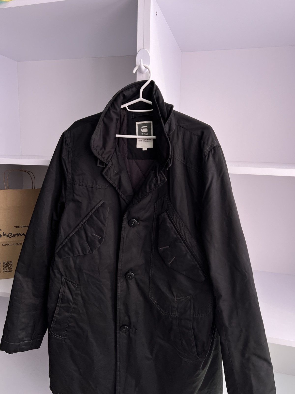 G-Star × Vintage Vintage G Star Raw Black Jacket Size US XL / EU 56 / 4 - 6 Thumbnail