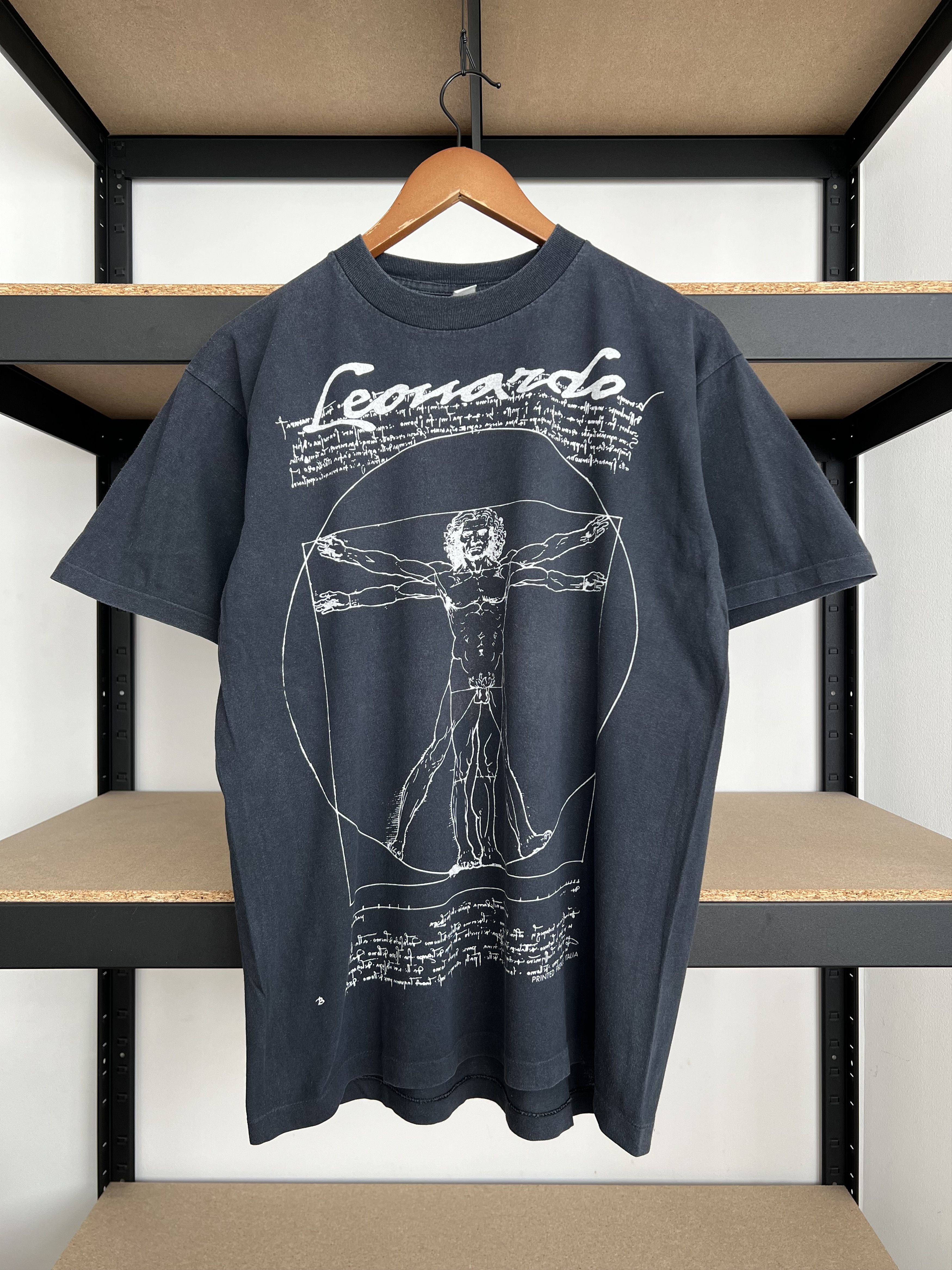 Arts & Science Vintage 90s Leornardo Da Vinci Vitruvian Man Human Anatomy Size US L / EU 52-54 / 3 - 1 Thumbnail
