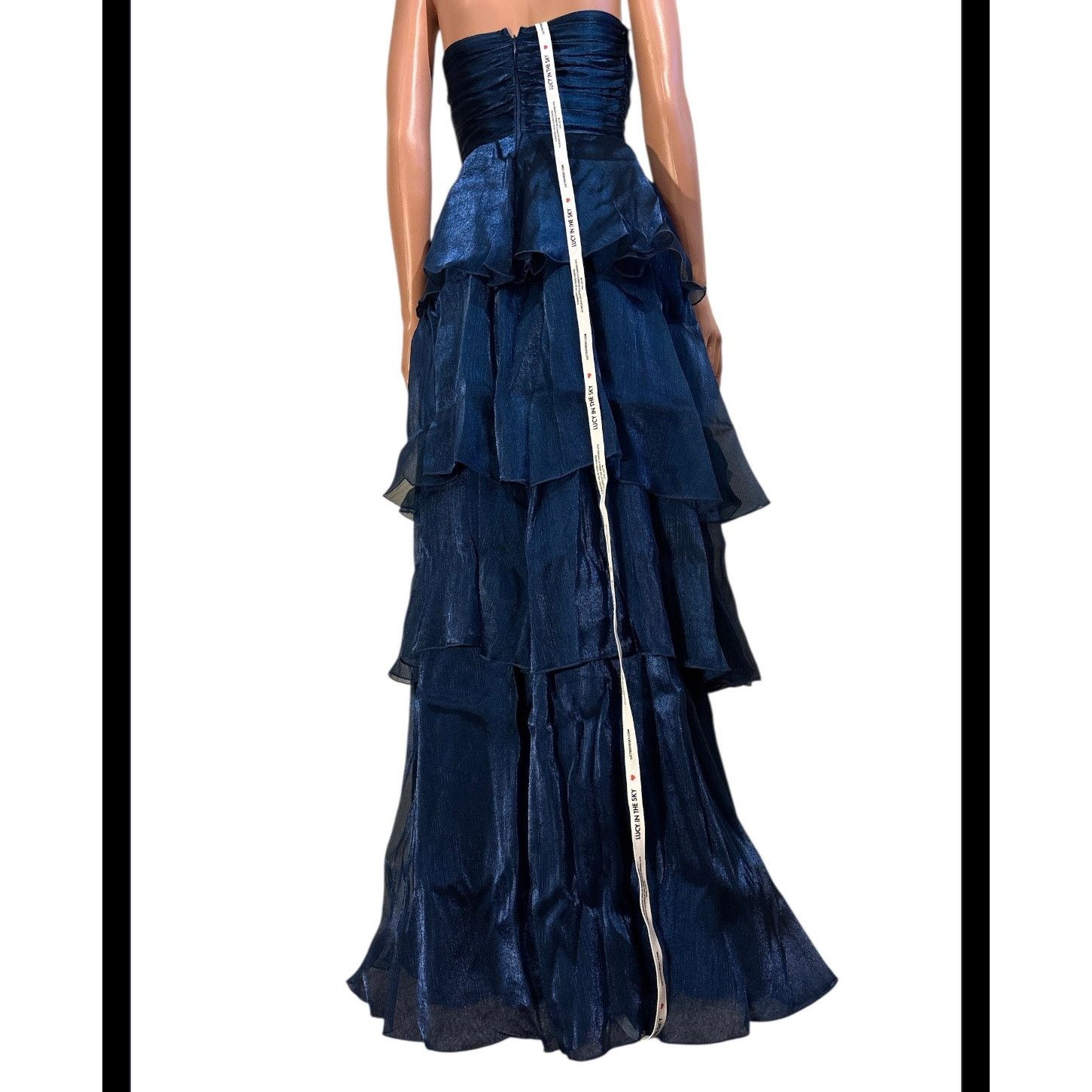 The Unbranded Brand Lucy In The Sky Strapless Ruffle Maxi Dress Size 5 Size XS / US 0-2 / IT 36-38 - 7 Thumbnail