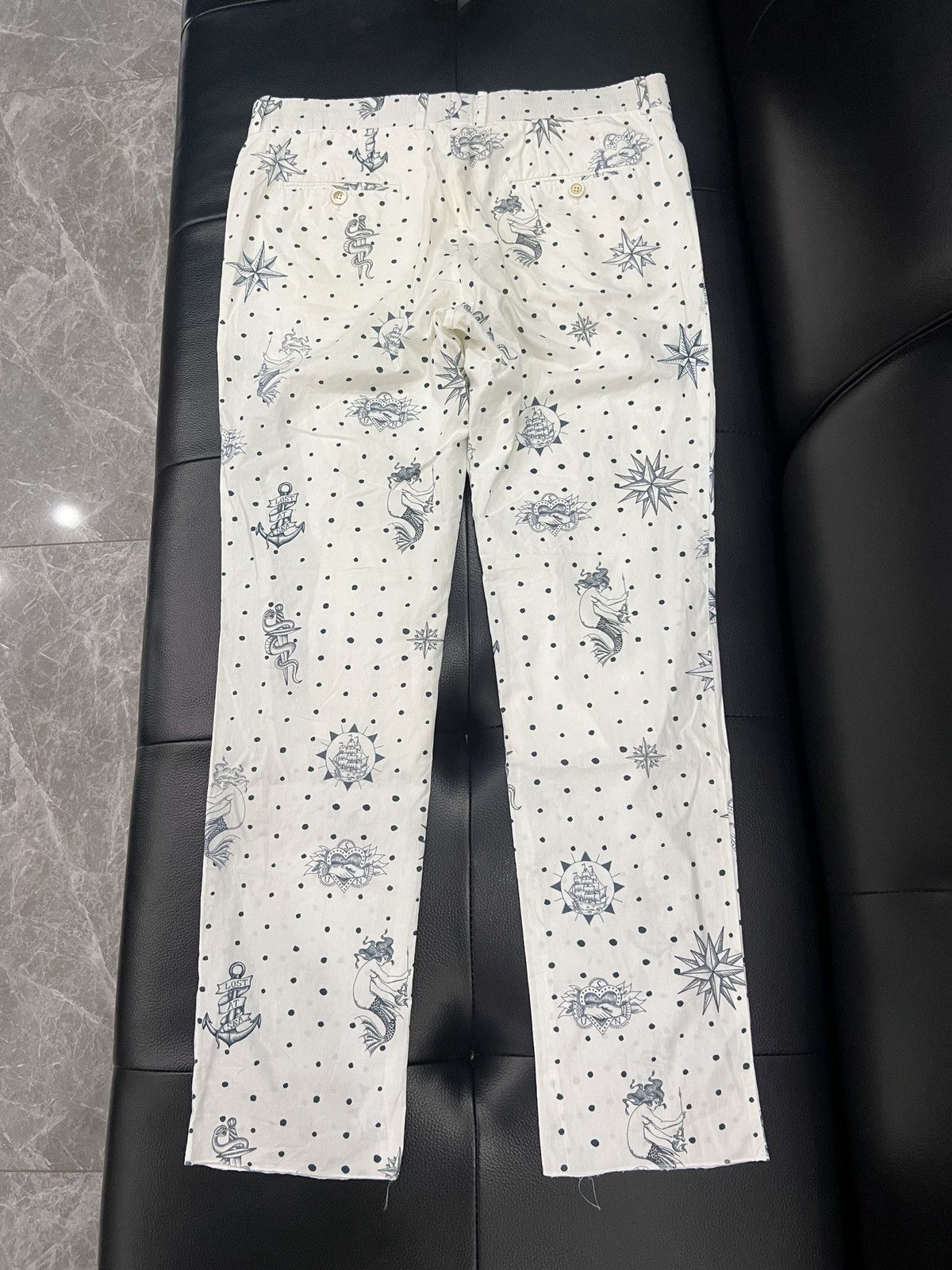 Alexander McQueen Alexander McQueen Runway Nautical Tattoo Mermaid / Anchor / Size US 32 / EU 48 - 2 Thumbnail