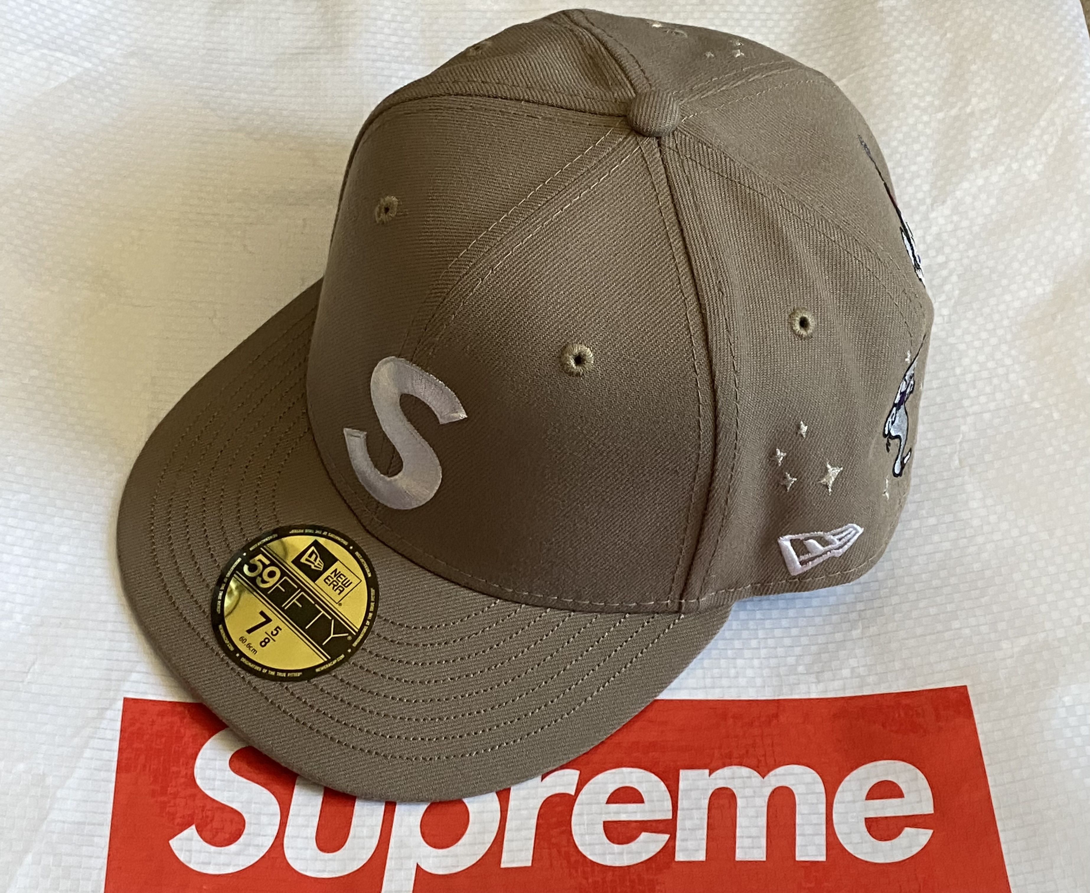 New Era × Supreme SS23 DS Supreme New Era S Logo Lurex Plaid