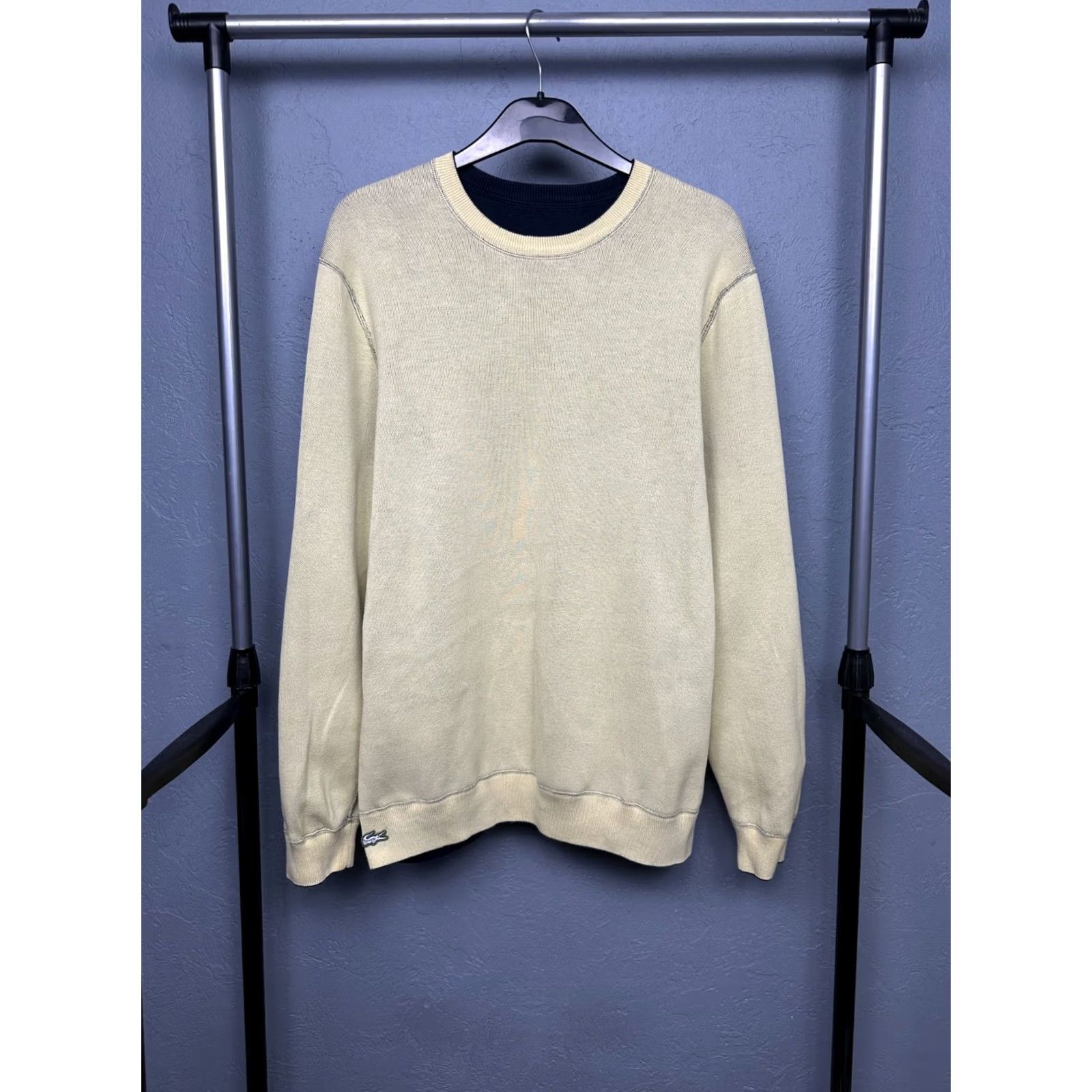 Lacoste Lacoste Vintage Reversible Sweatshirt Mens XL Blue Cotton Logo Sweatshirt Vintage Yes Clothing Pullover Crew Neck Size US XL / EU 56 / 4 - 5 Thumbnail