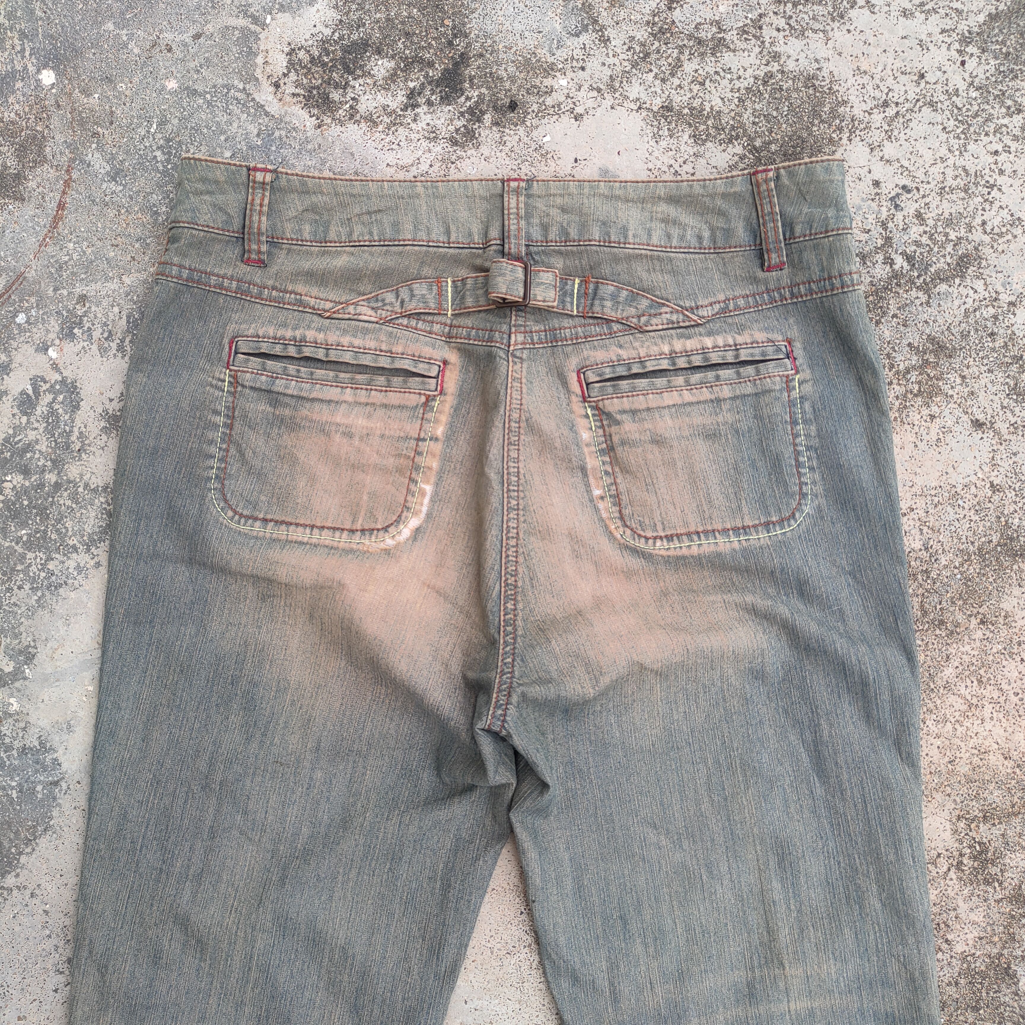 Japanese Brand × Jean × Rusty VINTAGE ROSSES WOMAN FLARE RUSTY JEAN DENIM PANTS Size US 30 / EU 46 - 8 Thumbnail