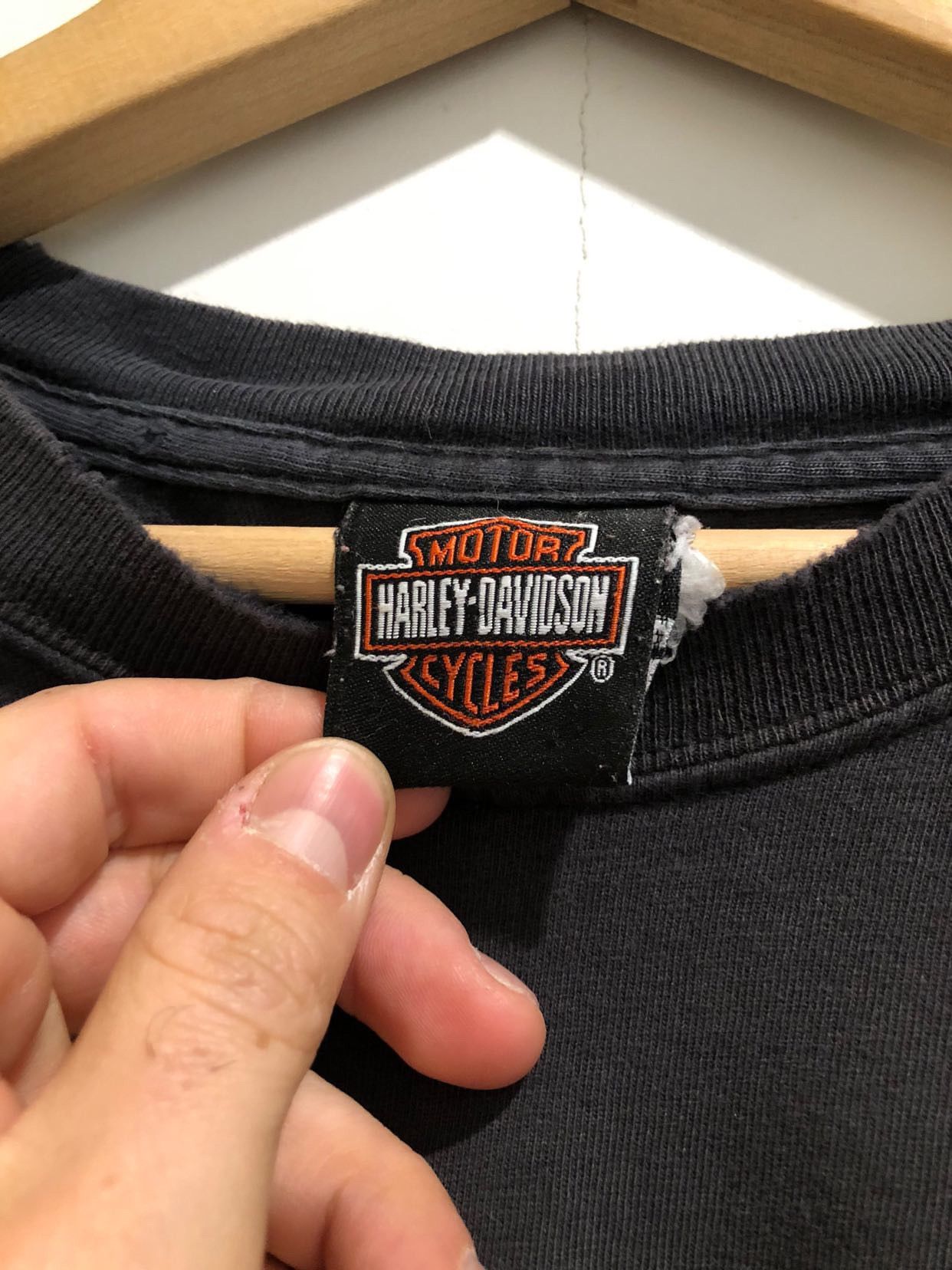 Harley Davidson × Vintage Vintage Harley Davidson blue flame longsleeve shirt Size US L / EU 52-54 / 3 - 5 Thumbnail