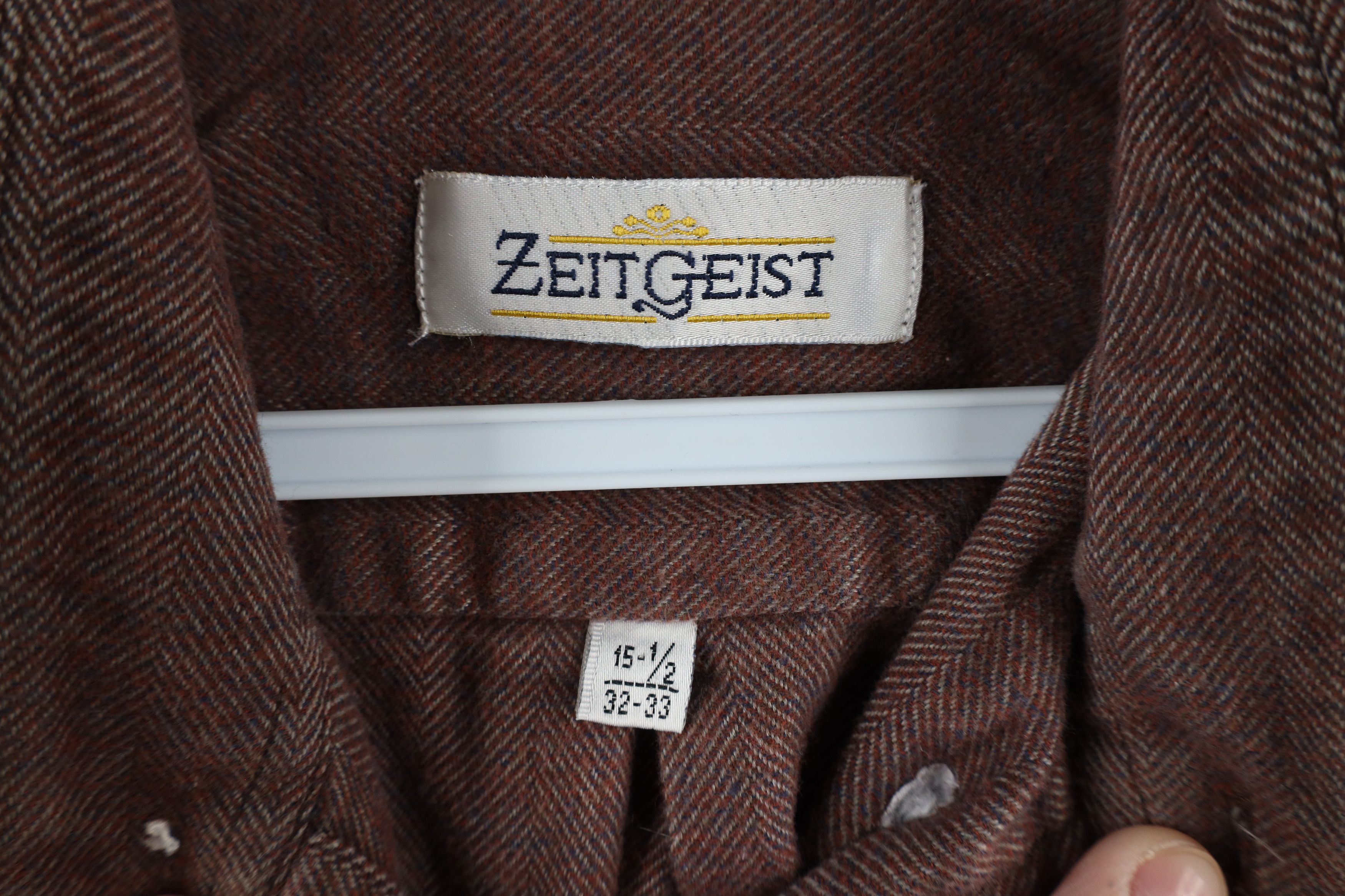 Vintage Vintage 90s Streetwear Herringbone Flannel Button Down Shirt Size US M / EU 48-50 / 2 - 7 Thumbnail