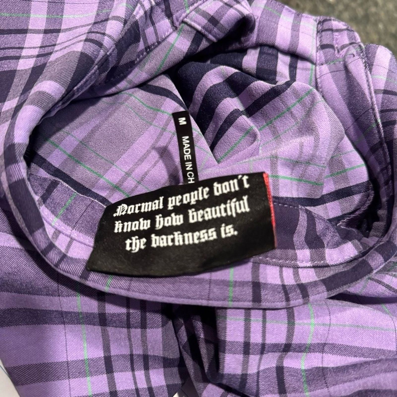 Killstar Killstar Purple Plaid Cropped Top Heart Buttons Tie Front M Size M / US 6-8 / IT 42-44 - 12 Thumbnail