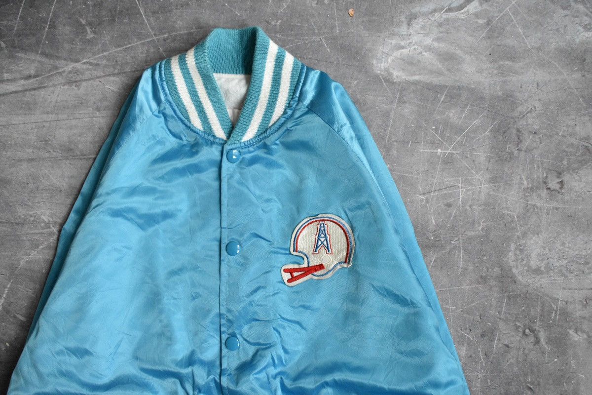 Vintage Vintage 80s/90s Houston Oilers NFL Satin Jacket (L) Size US L / EU 52-54 / 3 - 2 Thumbnail