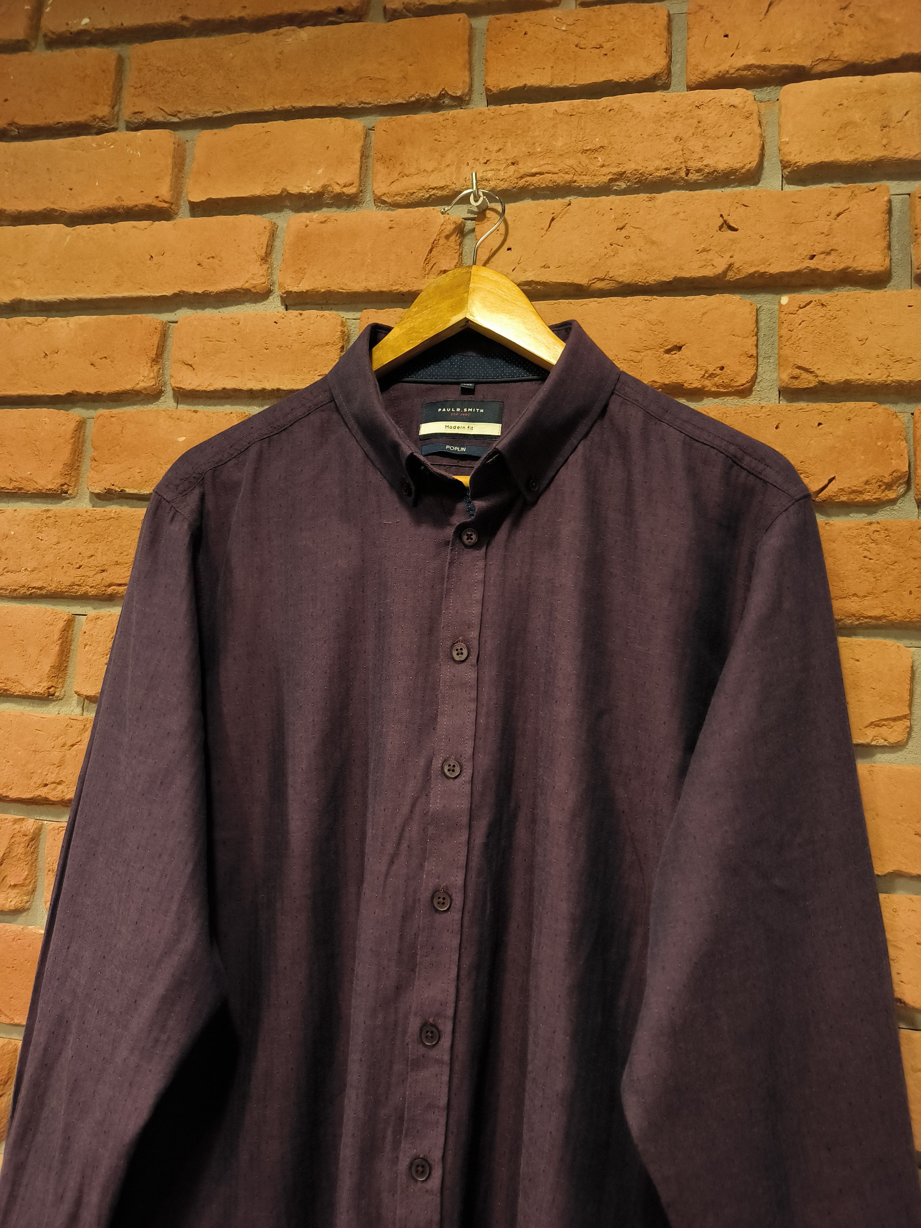 Paul Smith Paul R Smith Shirt Button-Up Long Sleeve Poplin Size US XXL / EU 58 / 5 - 2 Thumbnail