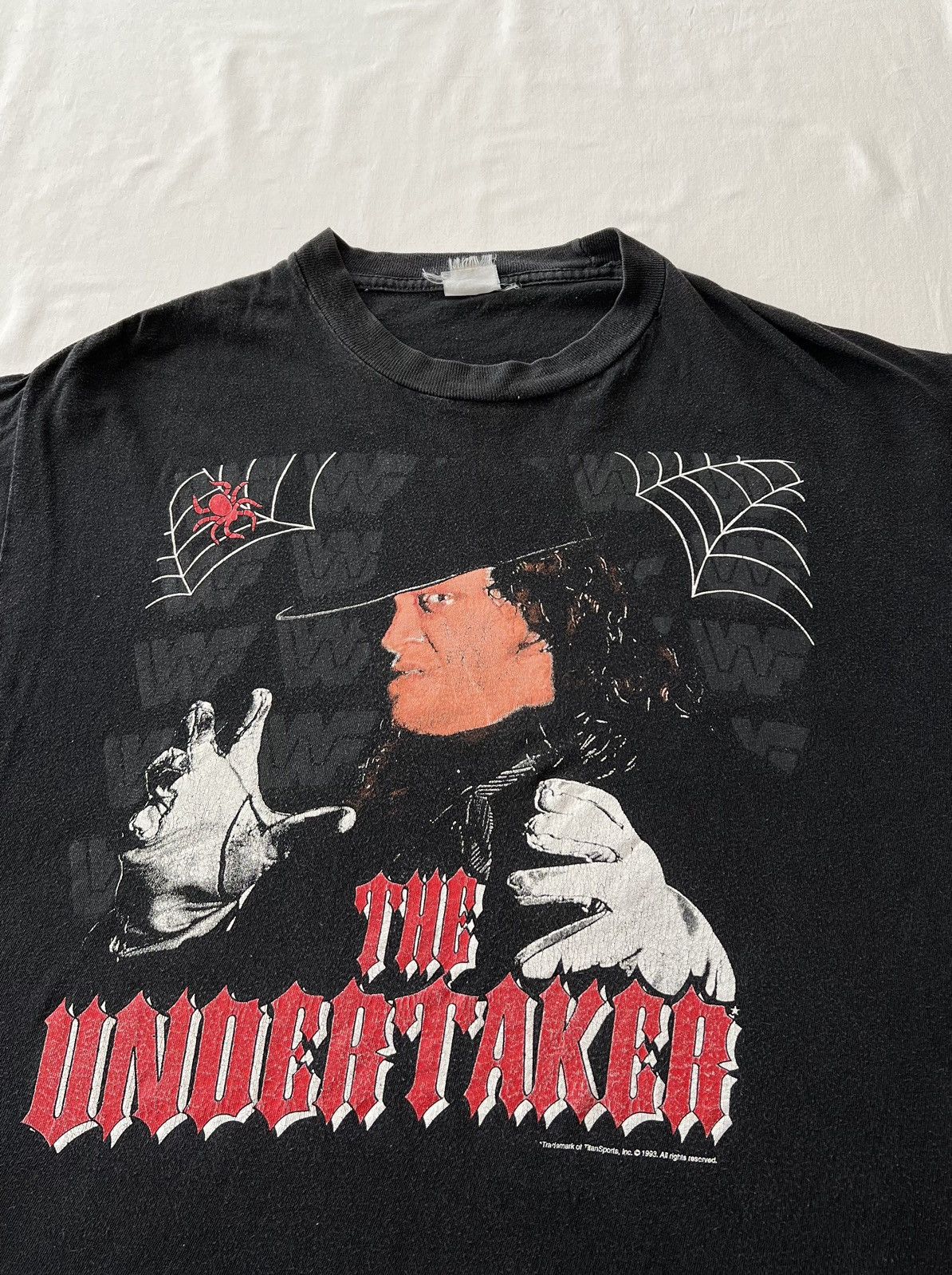 WWE Vintage 1993 The Undertaker WWF WWE Black T-shirt Size US L / EU 52-54 / 3 - 4 Thumbnail