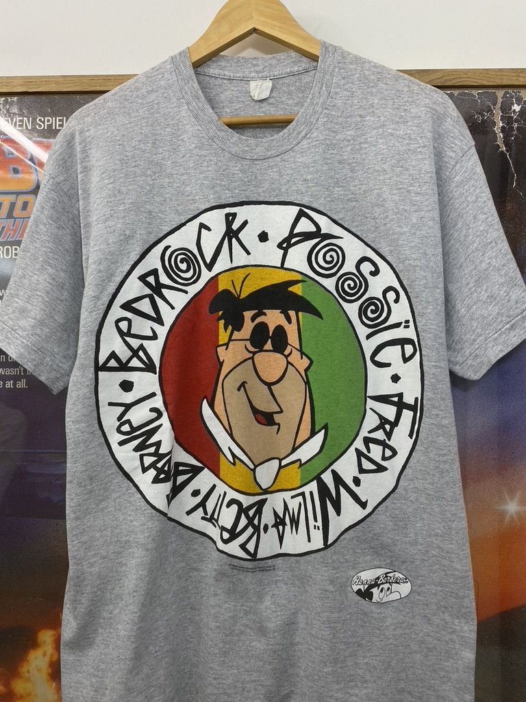 Vintage 1993 Vintage The Flintstones Stussy Design Parody T Shirt Size US XL / EU 56 / 4 - 5 Thumbnail