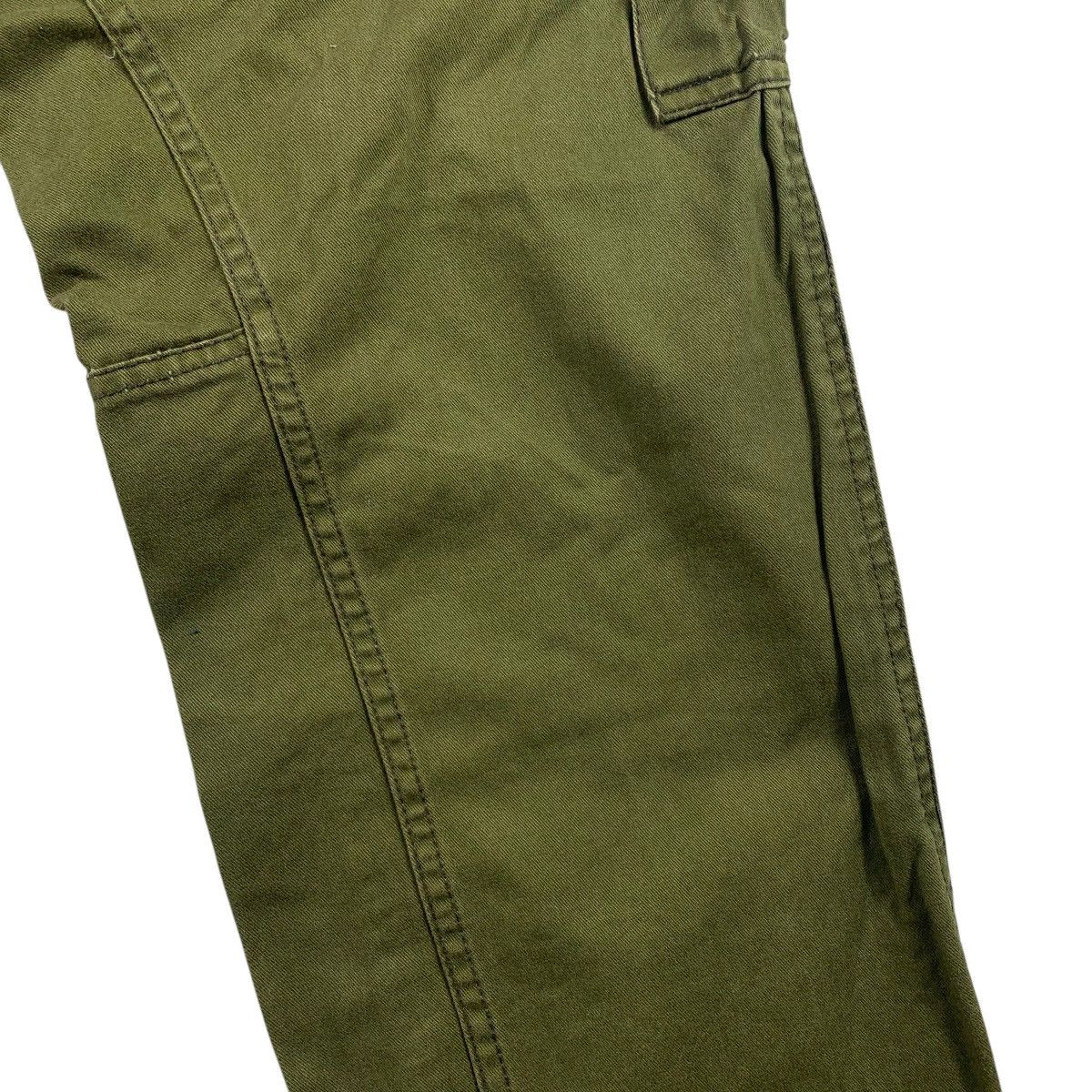 Japanese Brand SURPLUS SEMINARY Army colour cargo pants Size US 31 - 22 Thumbnail