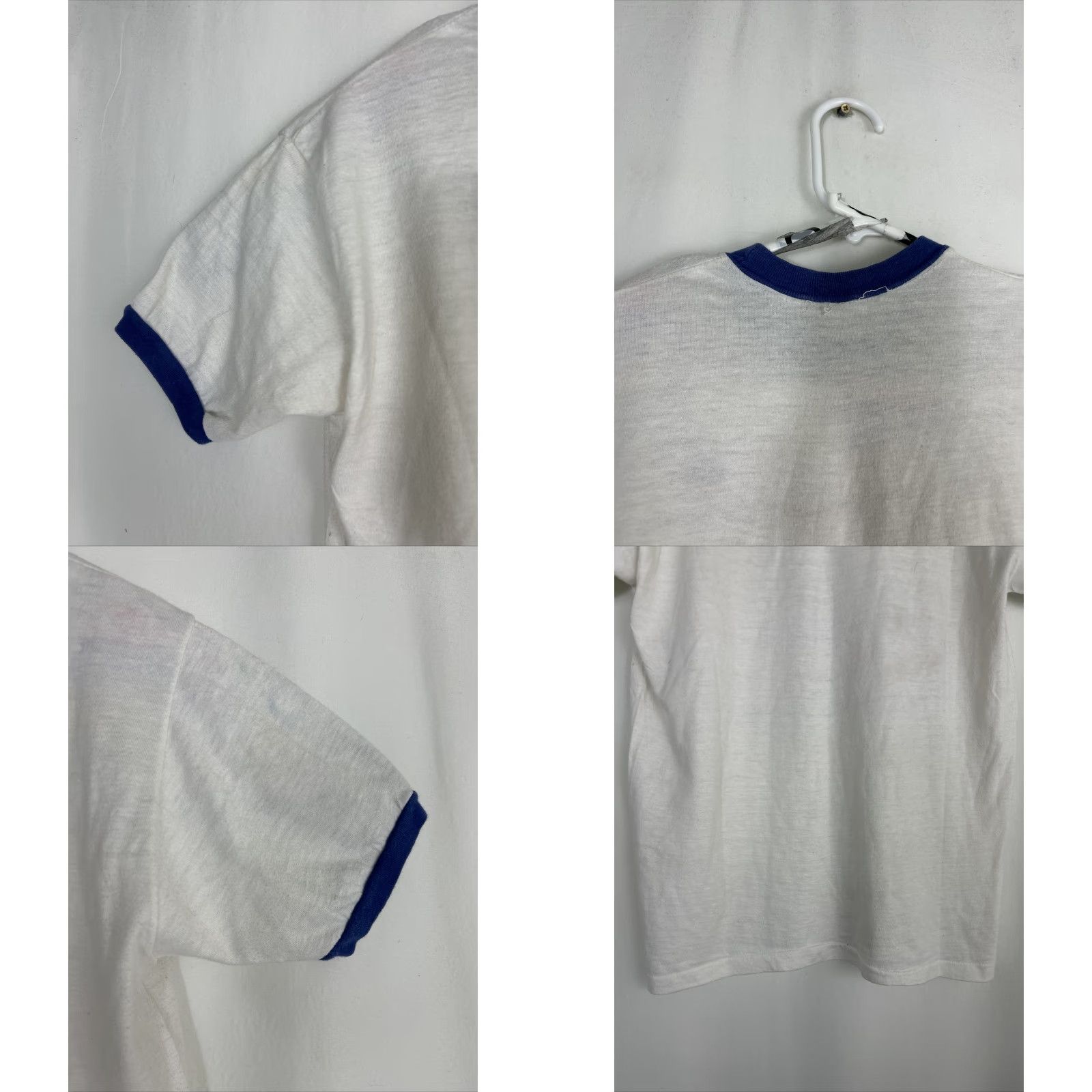 Vintage VINTAGE Short Sleeve T Shirt Creighton Army ROTC White Blue Mens S Small Single Stitch Army 90s? Size US S / EU 44-46 / 1 - 9 Thumbnail
