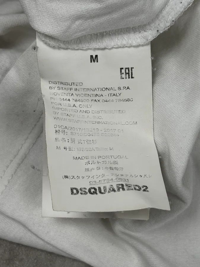 Dsquared2 2010s Dsquared2 White Safety Pin T-Shirt Size US S / EU 44-46 / 1 - 12 Thumbnail