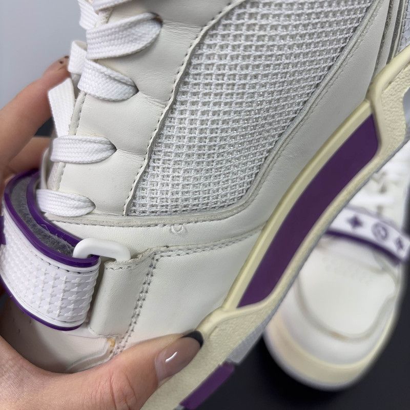 Louis Vuitton Louis Vuitton Trainer White Purple Fashion Sneakers -2505 Size US 8 / IT 38 - 9 Thumbnail